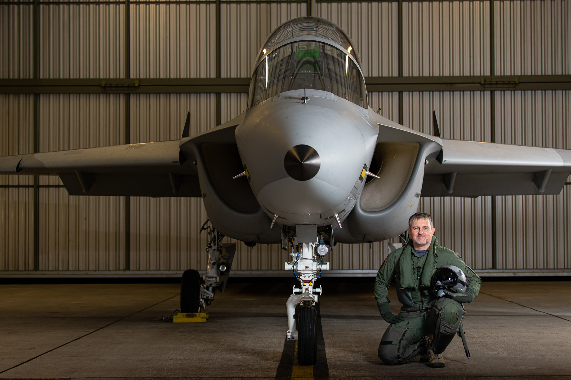 Paweł and Alenia Aermacchi M-346. Dęblin, Poland.