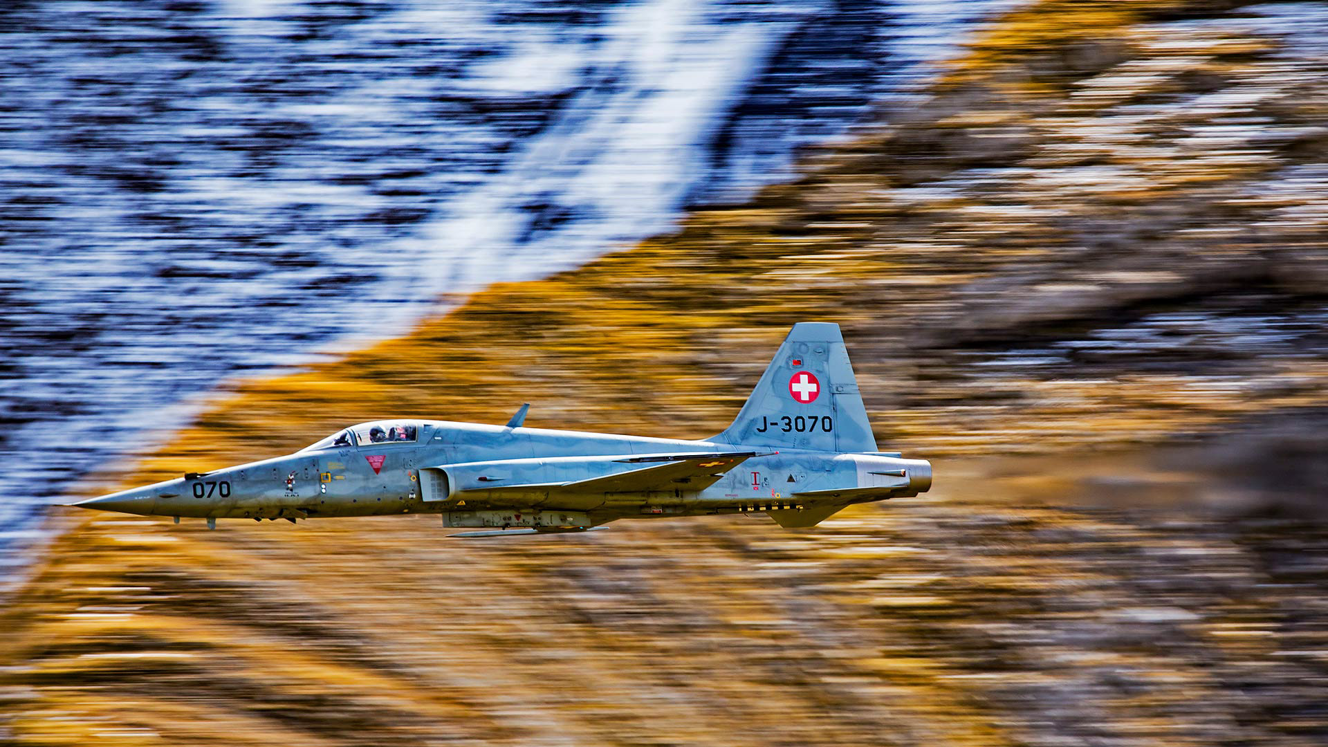 Northrop F-5E Tiger II. Axalp, Switzerland.