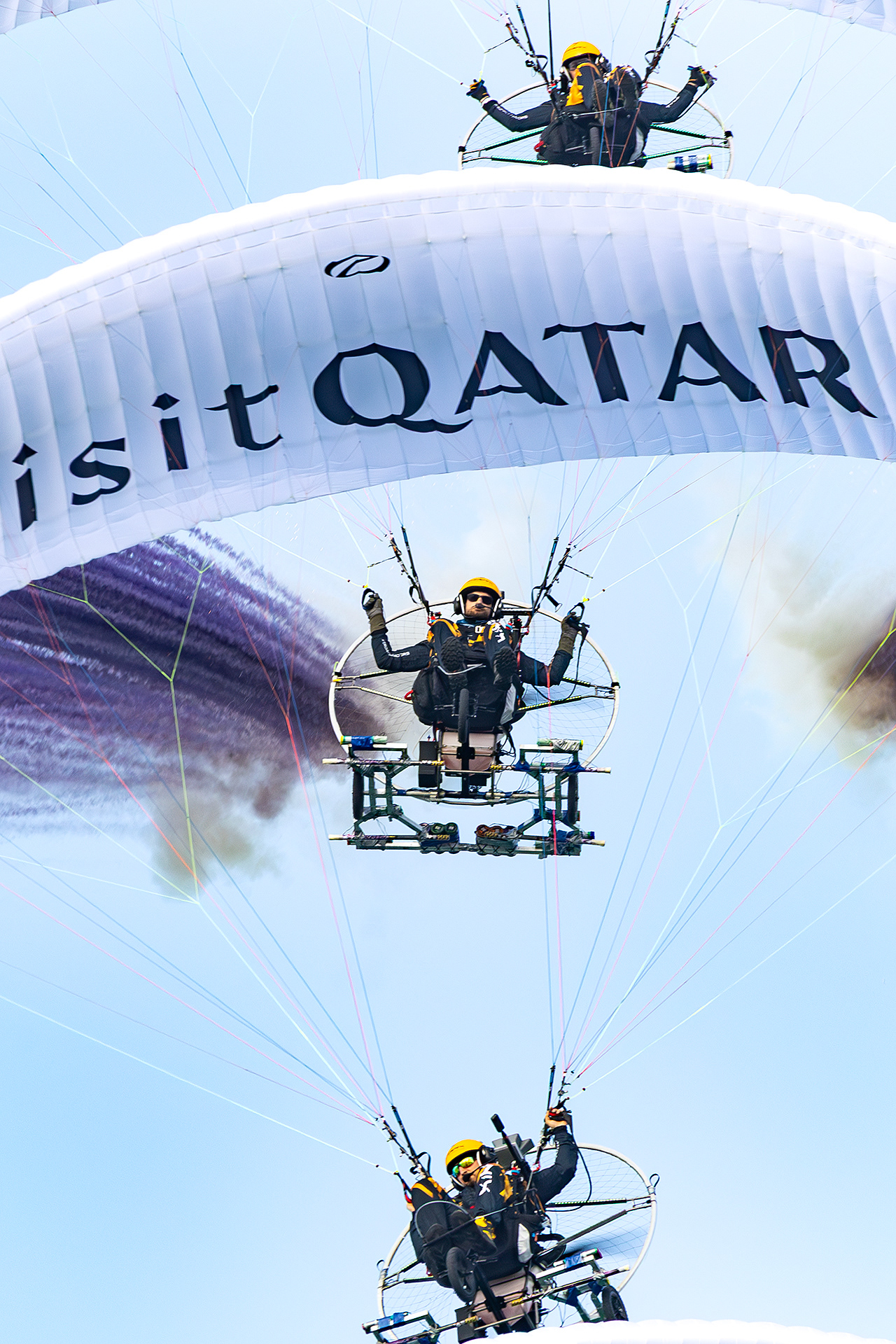 Phoenix Paramotor Display Team in Lusail, Qatar