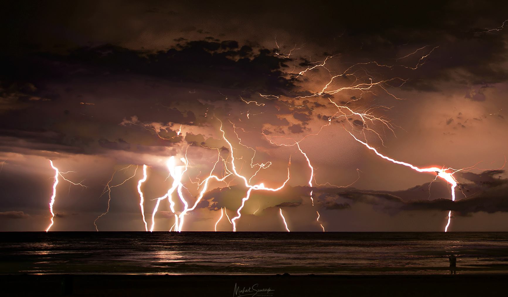 A storm i Venice. Italy.