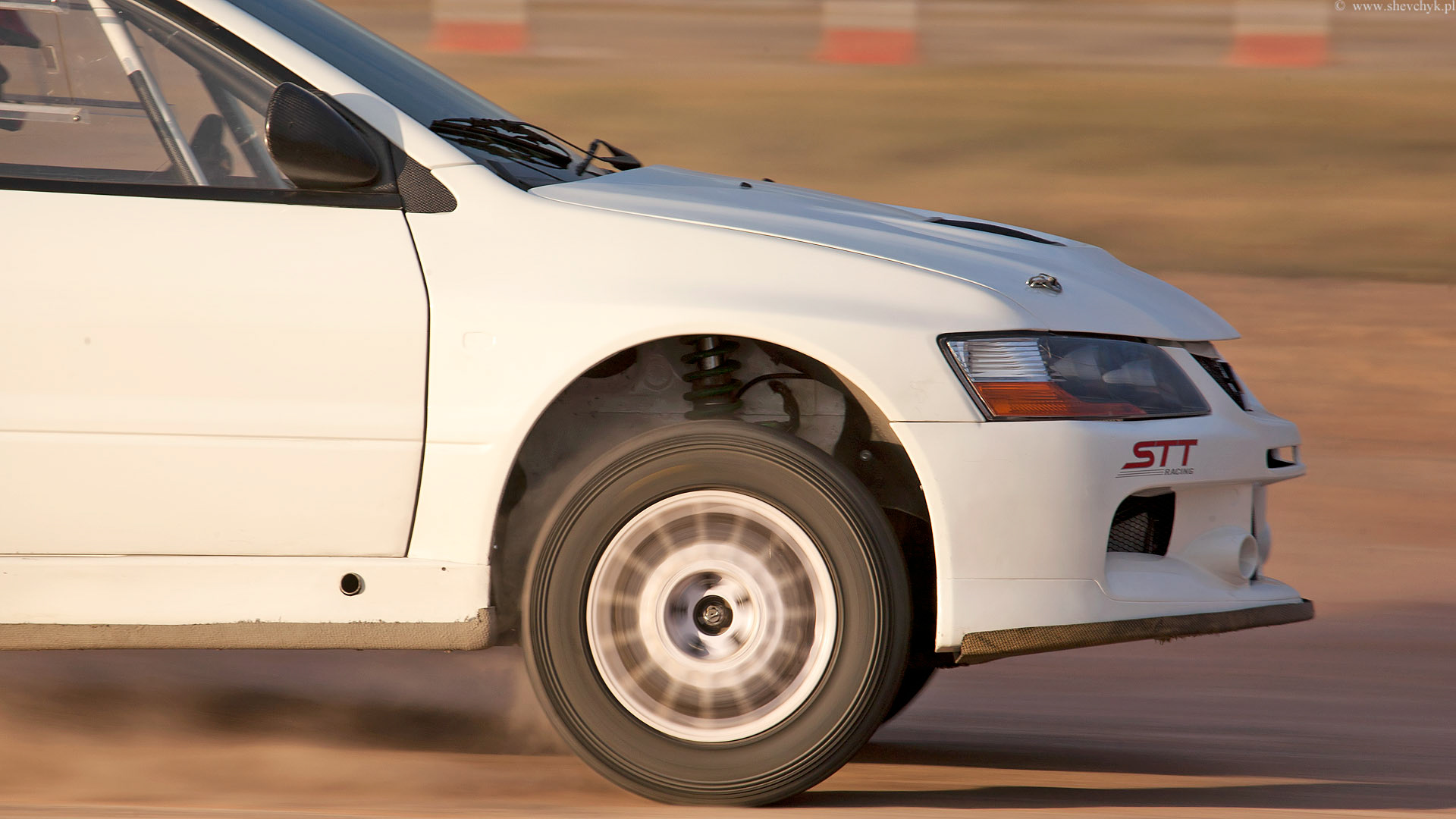 Leszek Kuzaj, Mitsubishi Lancer. Słomczyn, Poland.