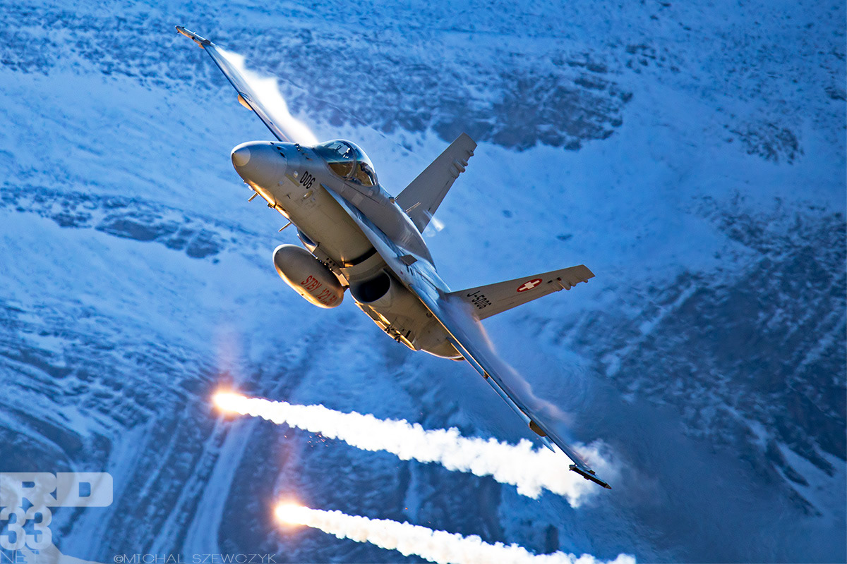 McDonnell Douglas F/A-18C Hornet. Axalp, Switzerland.