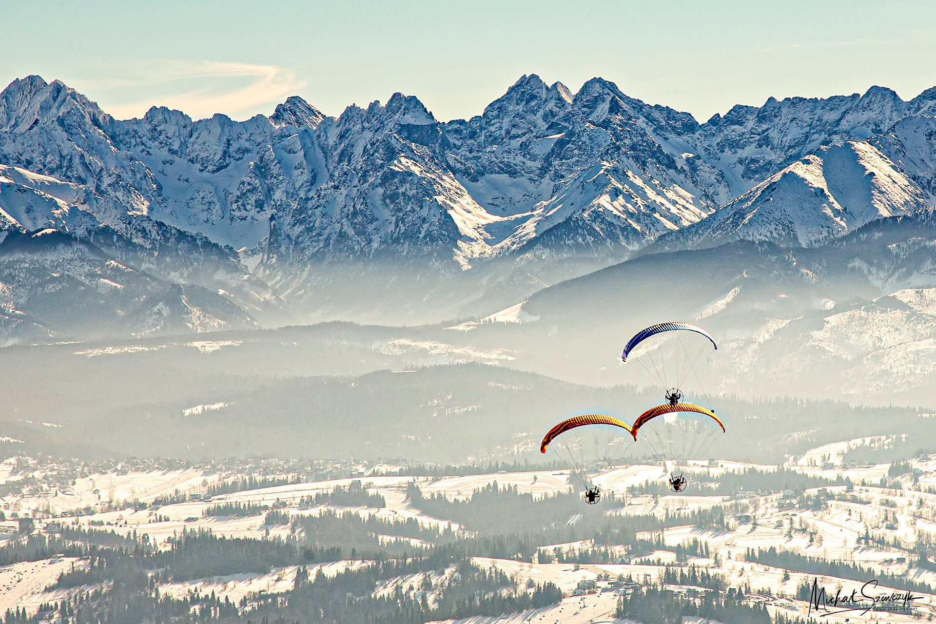 Lojak & Bros Brothers over Nowy Targ. Poland.