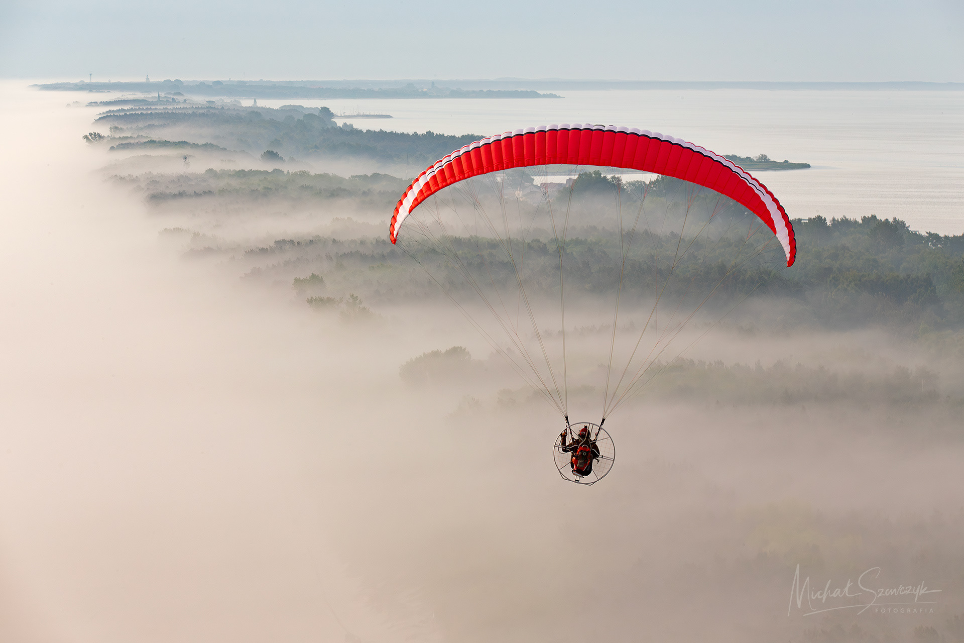 Miki over Hel penisula, Poland