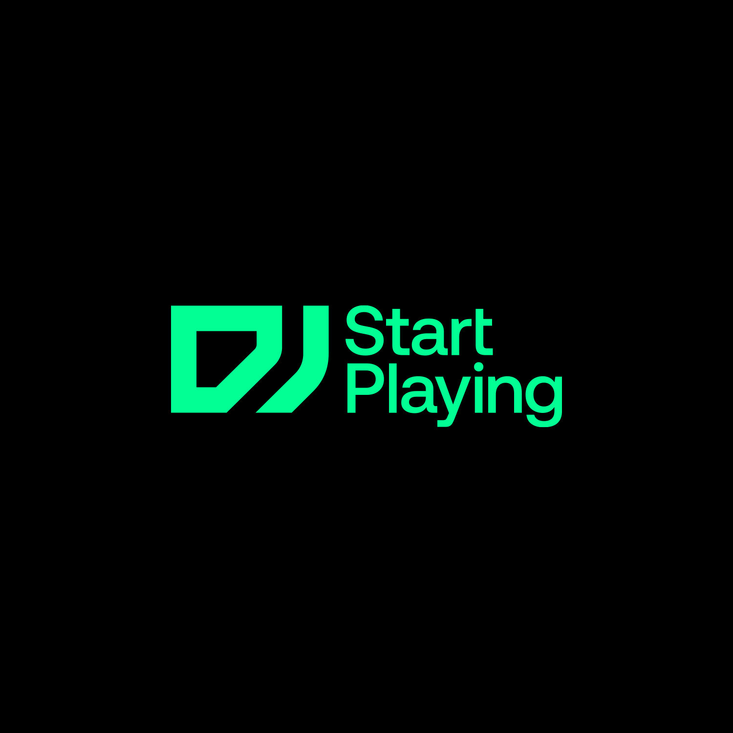 DJ Tag - Green on Black