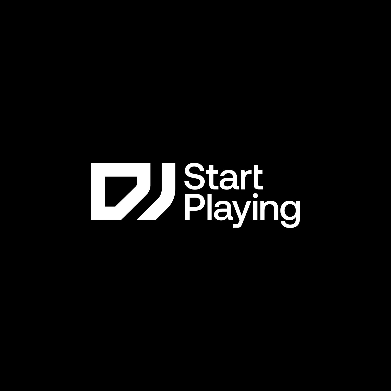 DJ Tag - White on Black