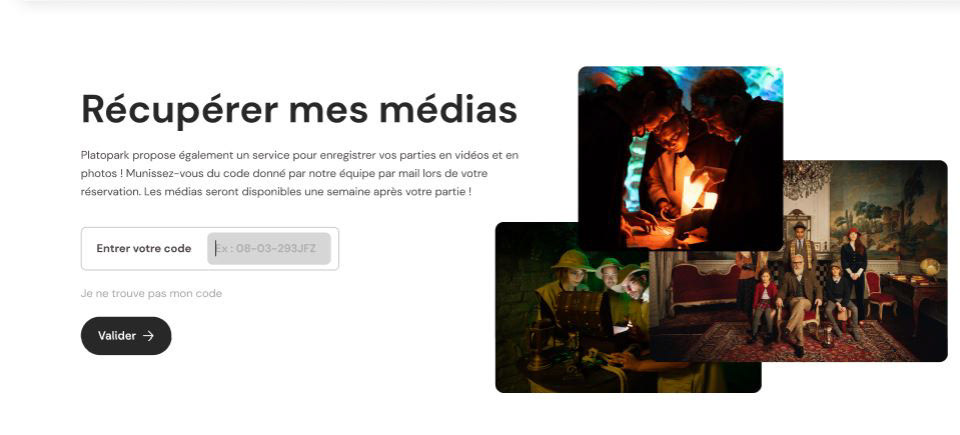 Récupération des photos/vidéos de la partie