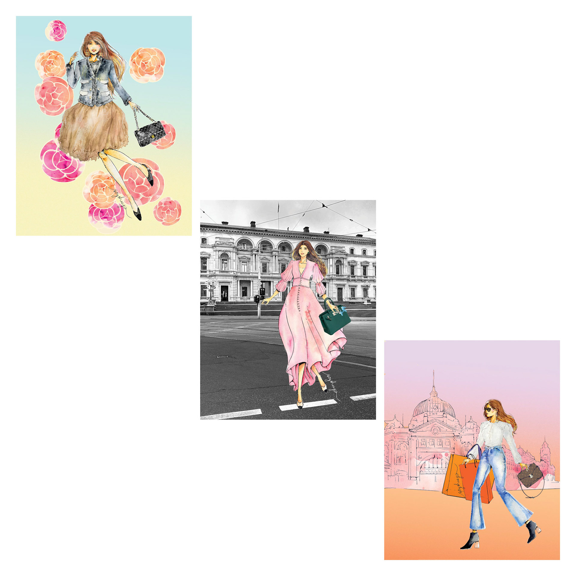 Mel in Melbourne Business Card Set