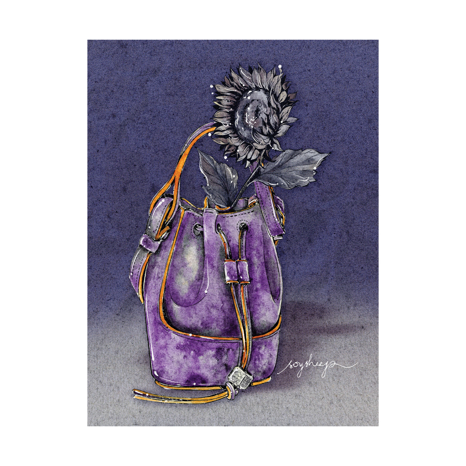 Loewe Balloon bag with Sunflower