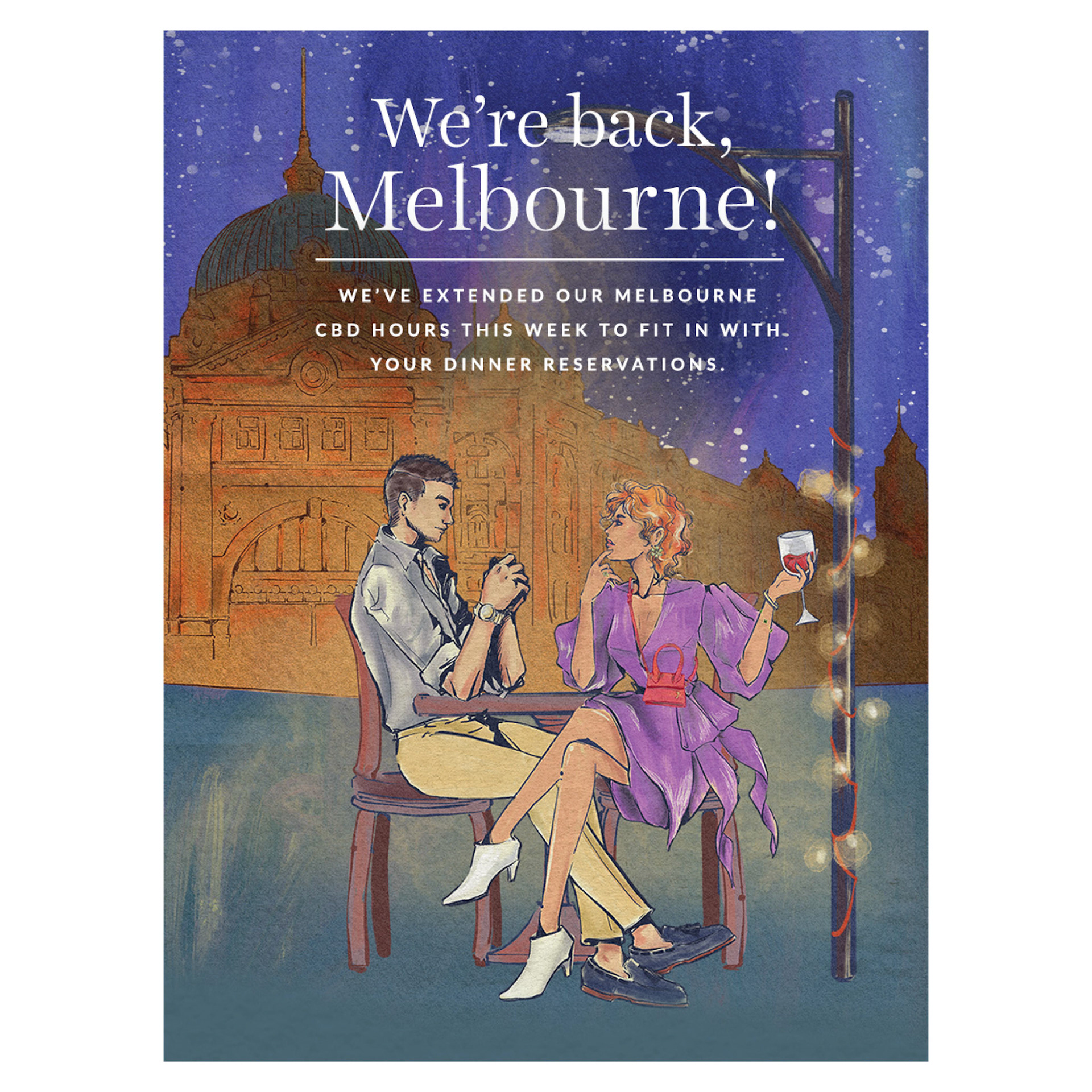 Welcome back Melbourne for Bared Footwear