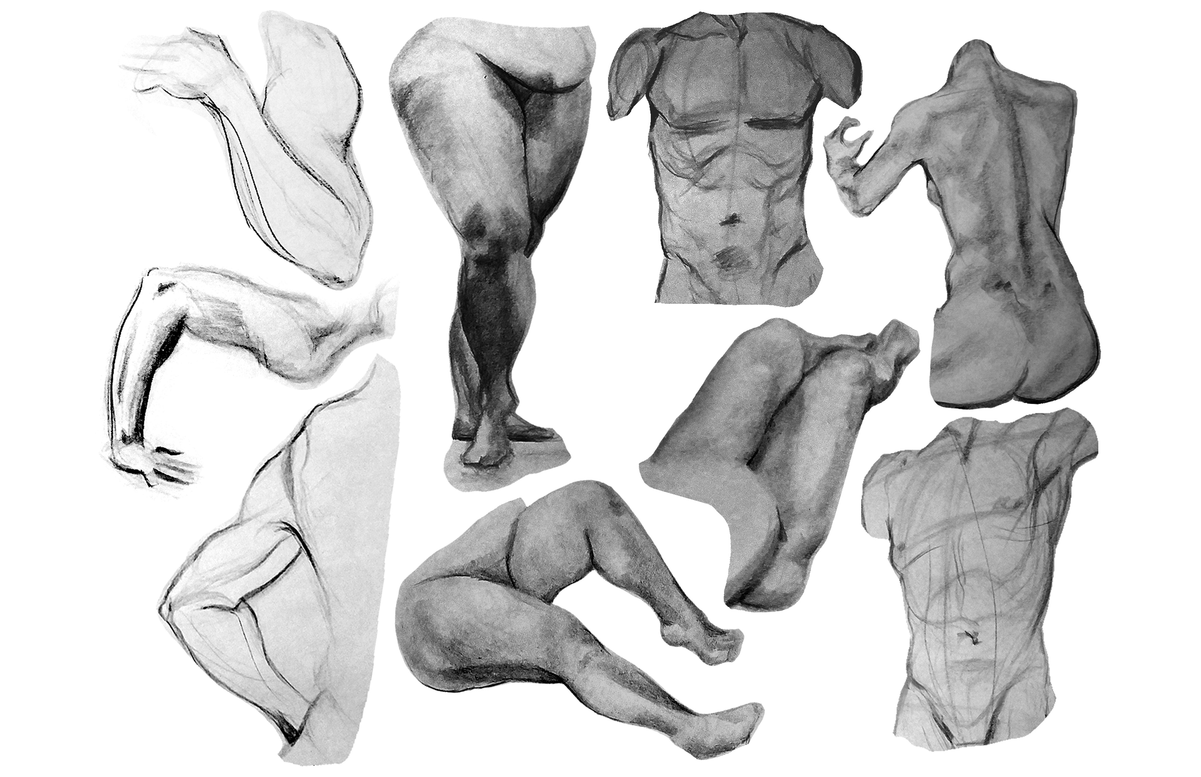 Life Drawing 2-10 min poses October 2018