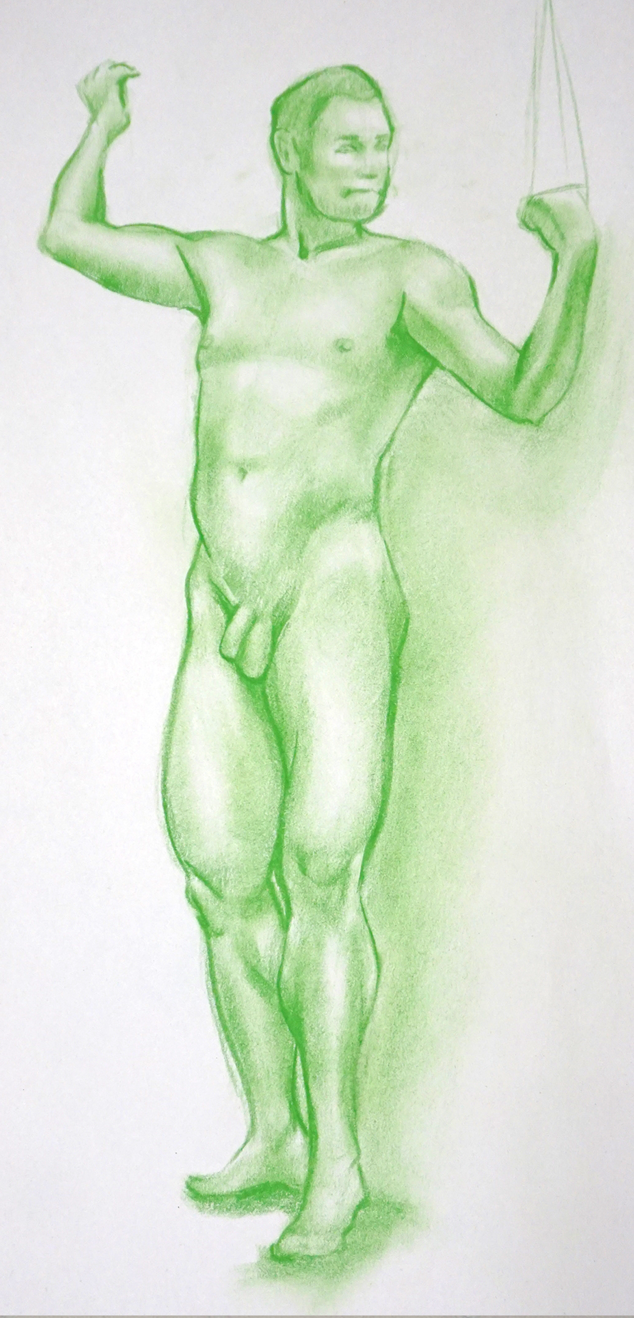 10 minute pose, Nupastel, Feb 2019