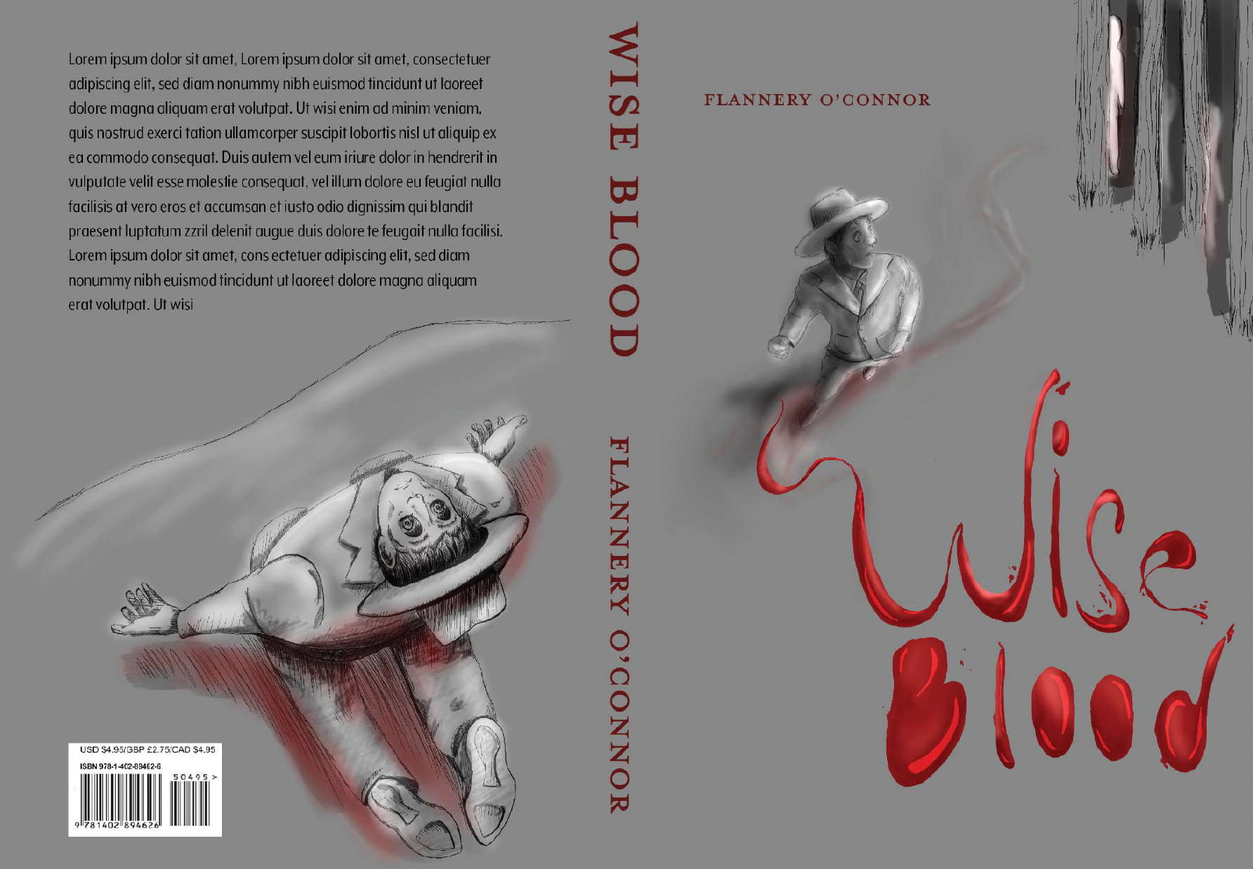 Value study of book wrap