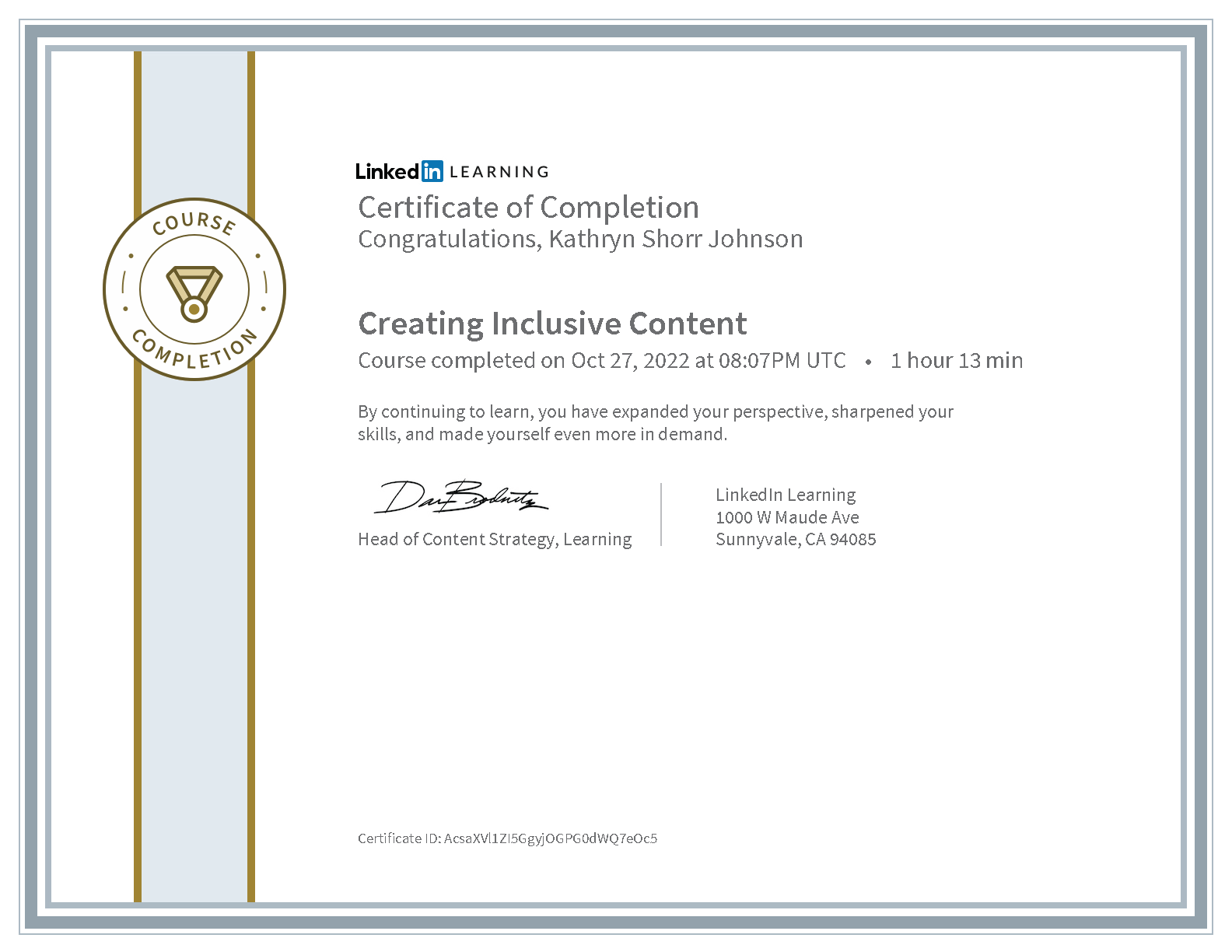 Creating Inclusive Content - Linkedin Learning
