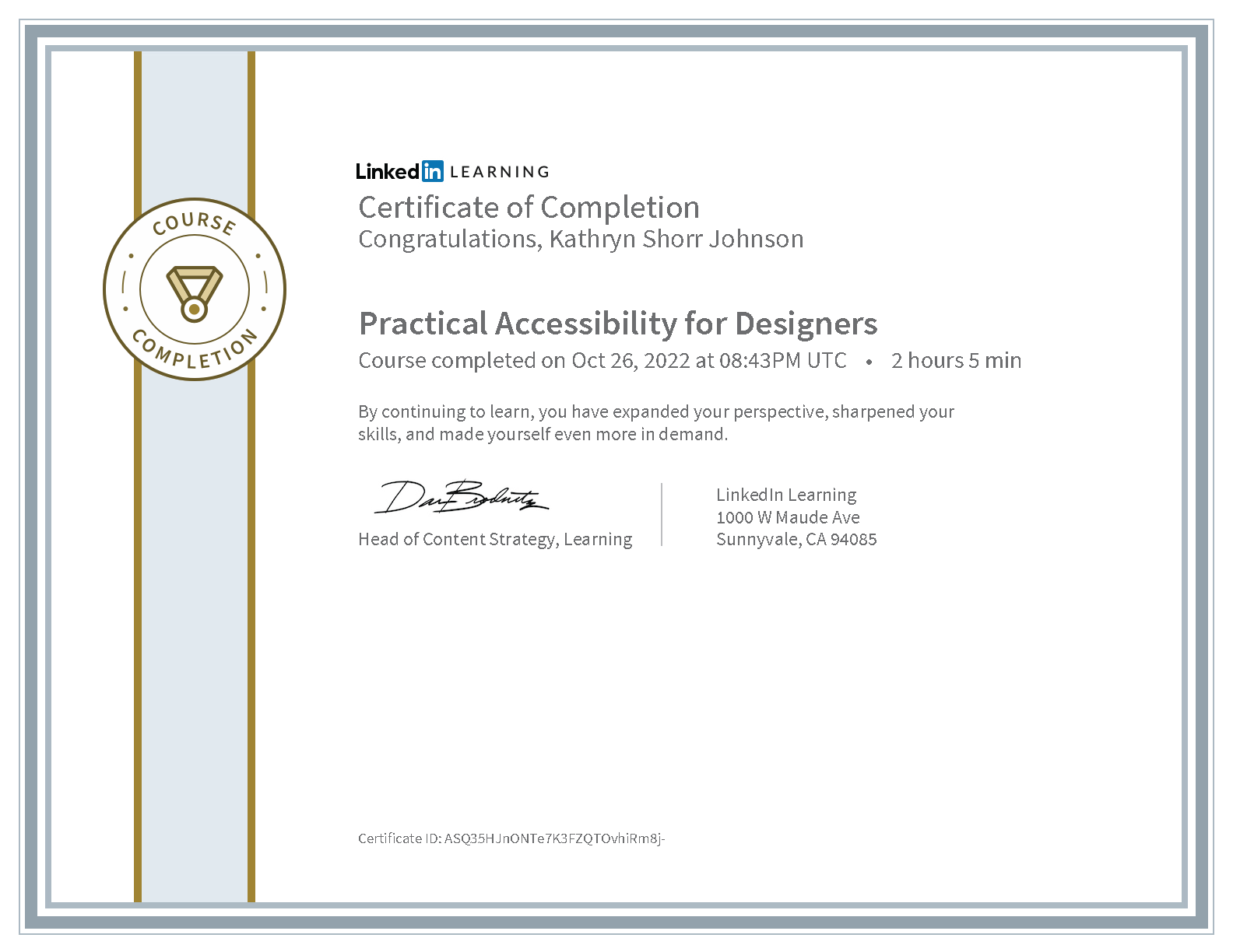 Practical Accessibility for Designers - Linkedin Learning