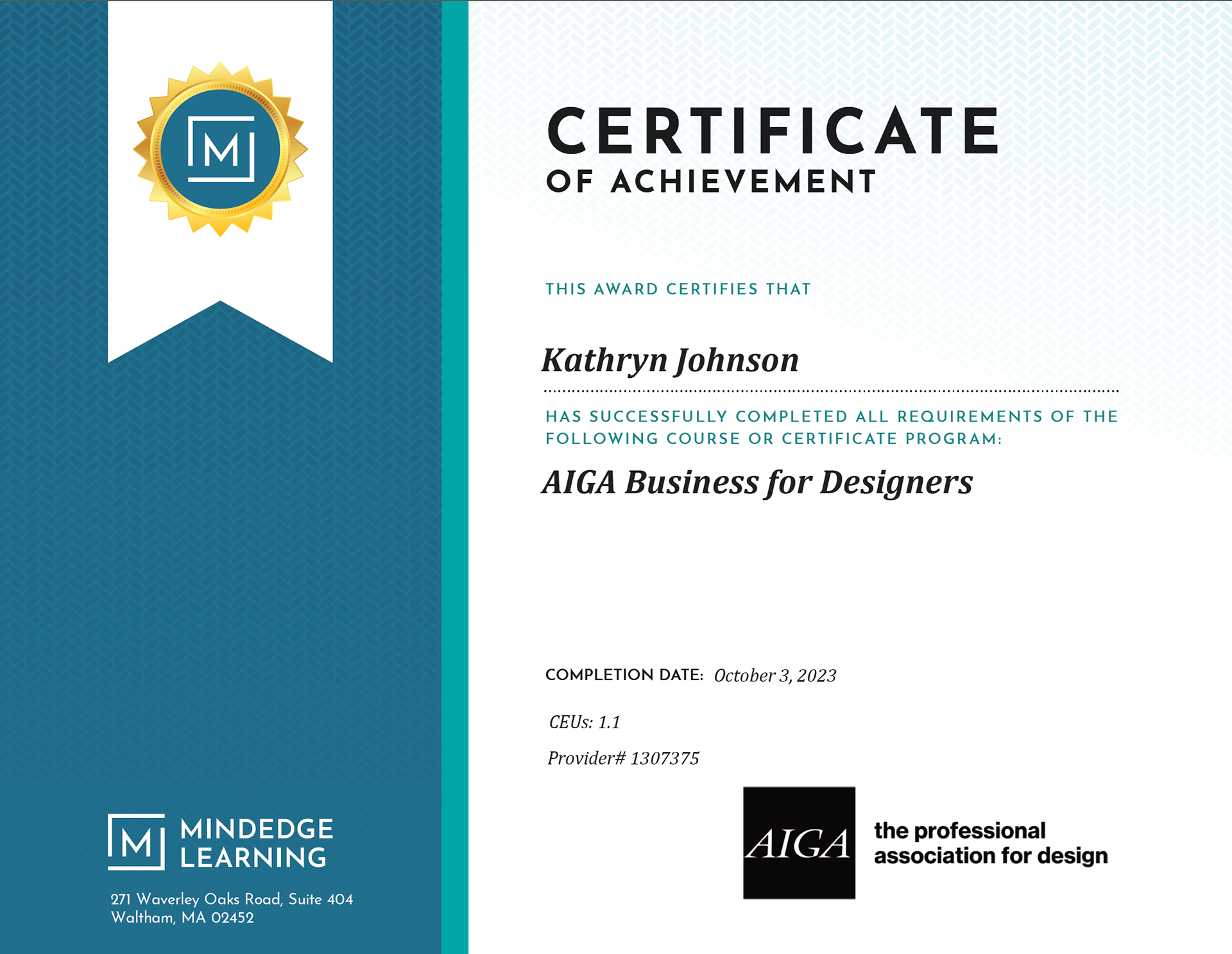 AIGA Business for Designers