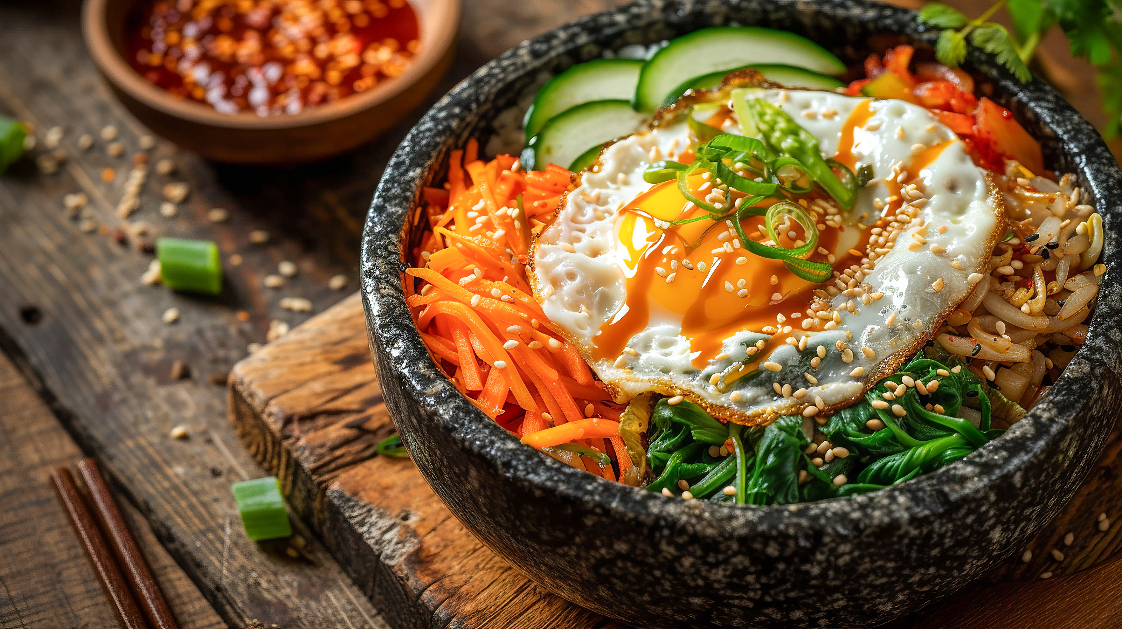 Bibimbap mit Gochujang Sauce