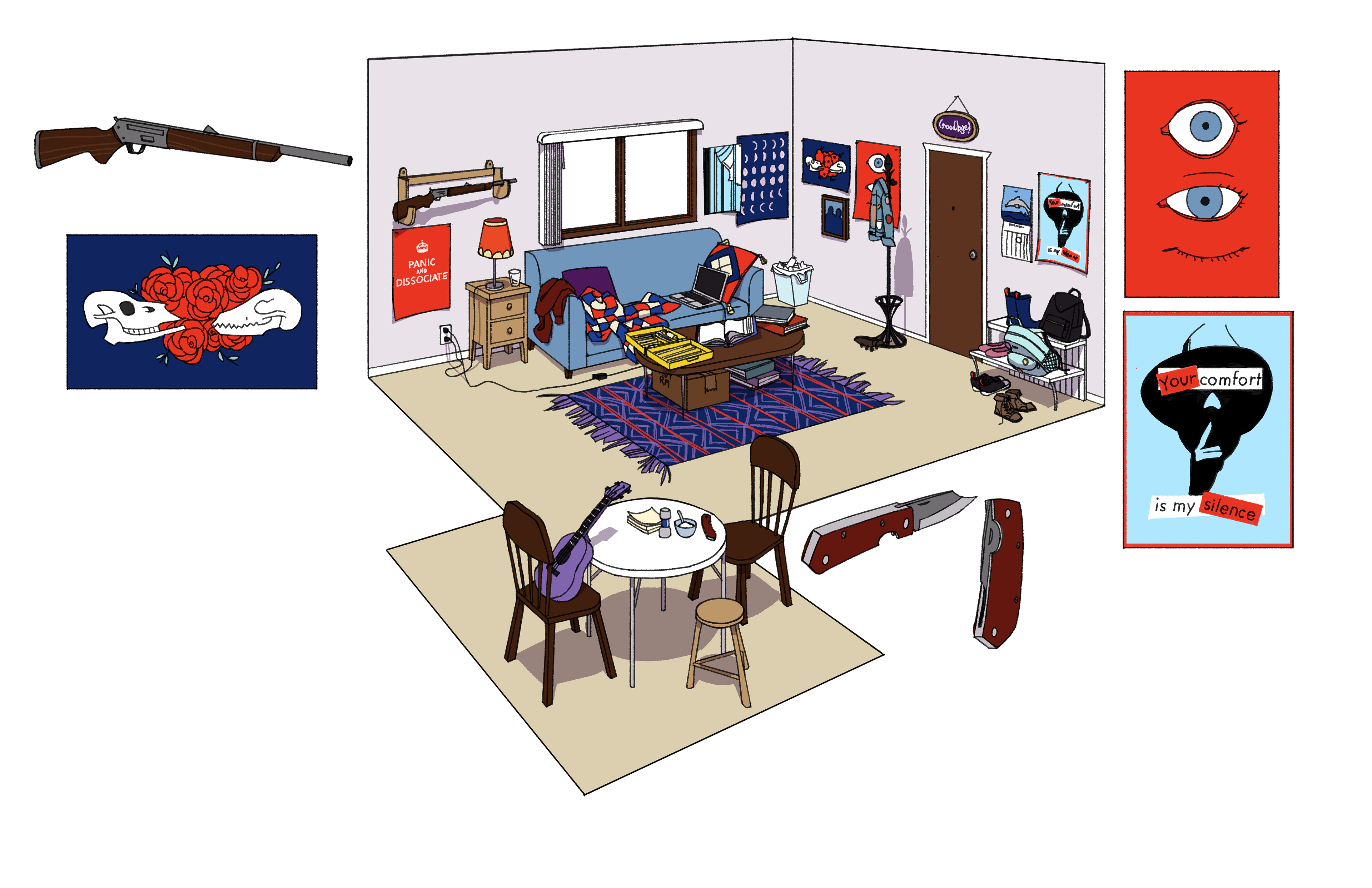 Apartment interior.
