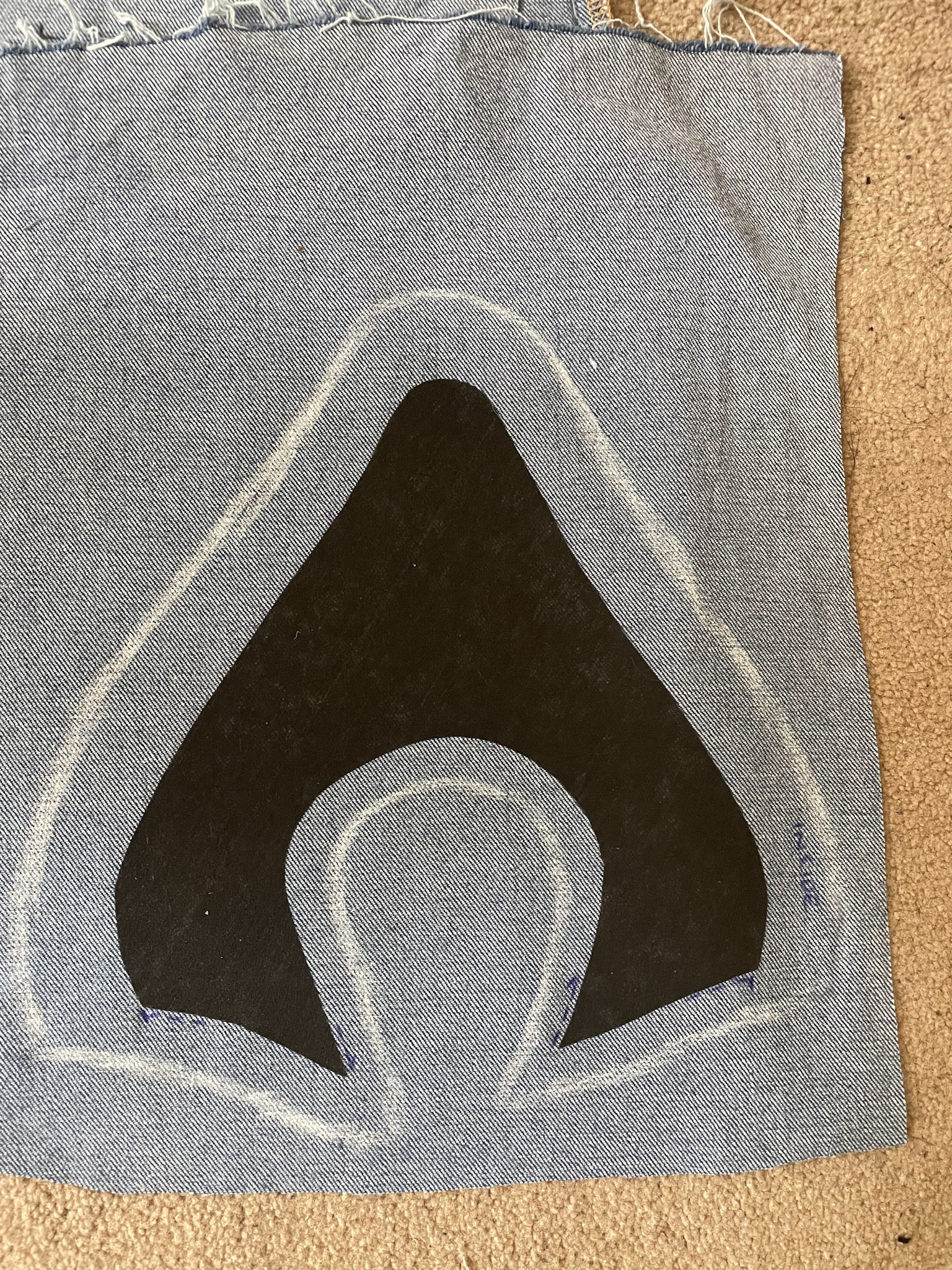 Rough lasting allowance for denim lining