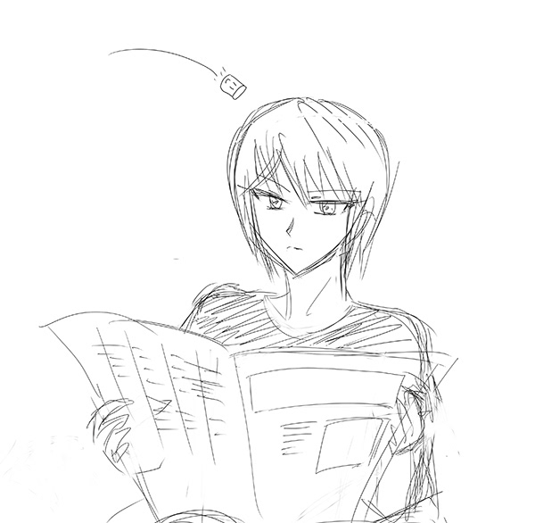 このらくがきから描き始めました