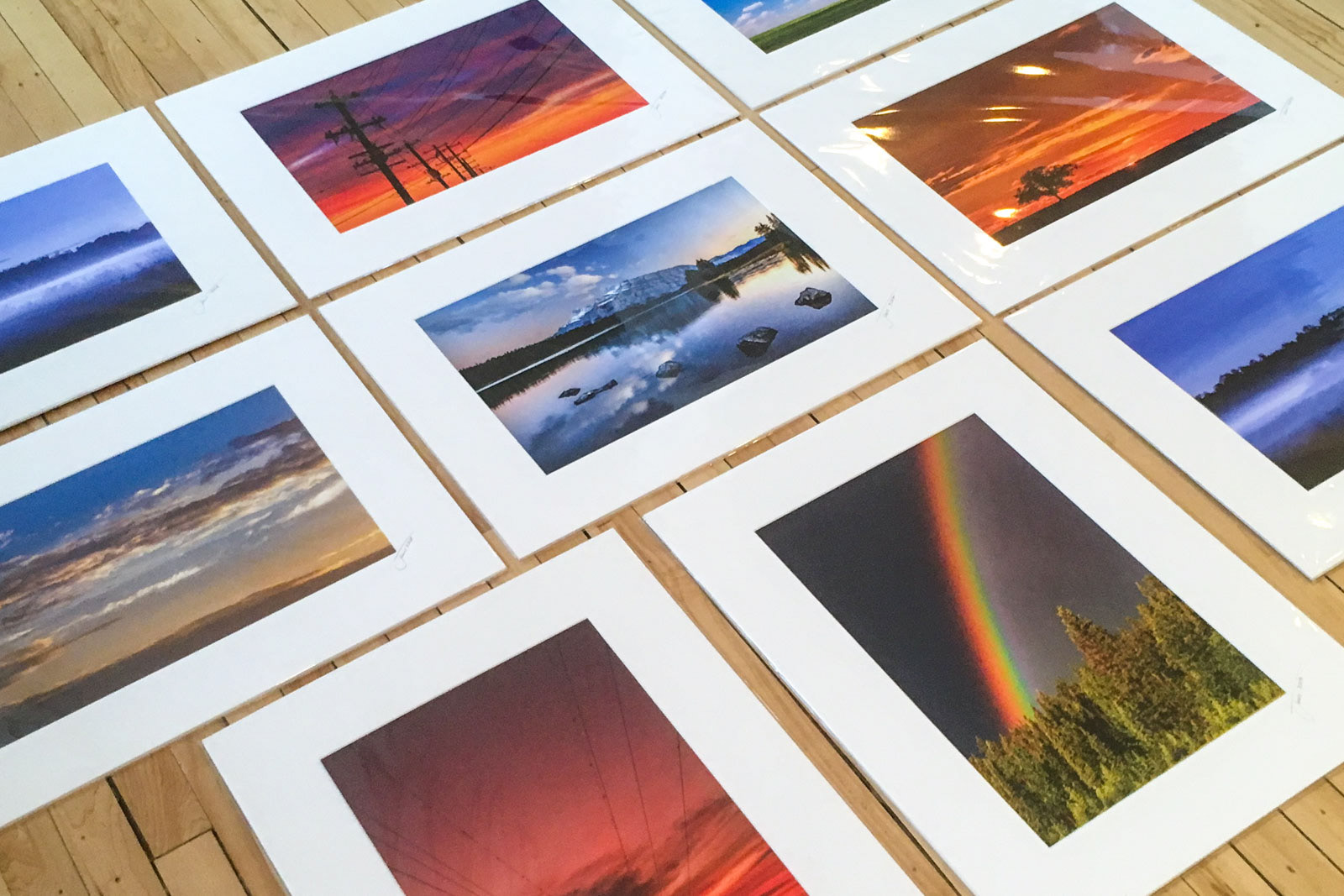 matted luster prints
