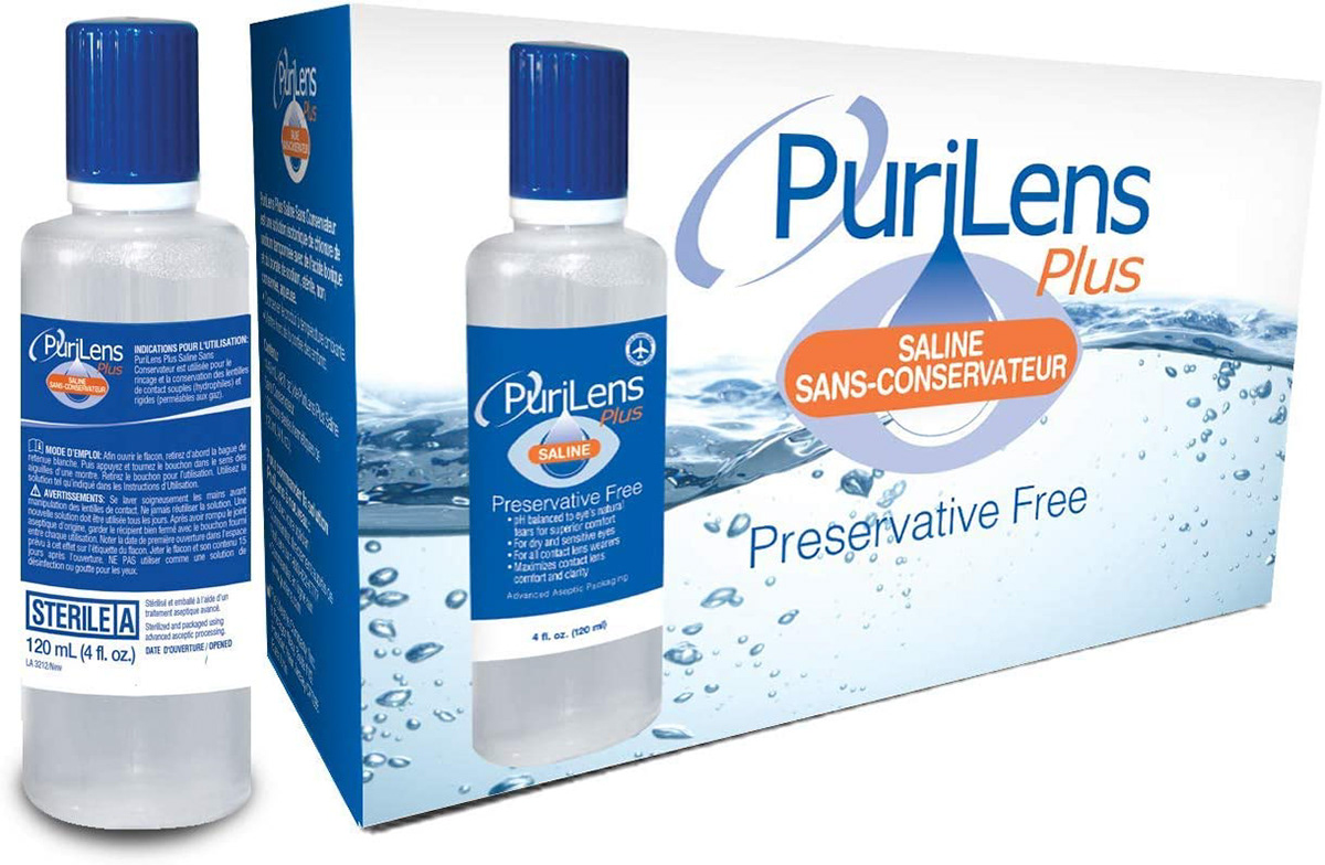 Purilens Saline solution for scleral lenses for Keratolonus