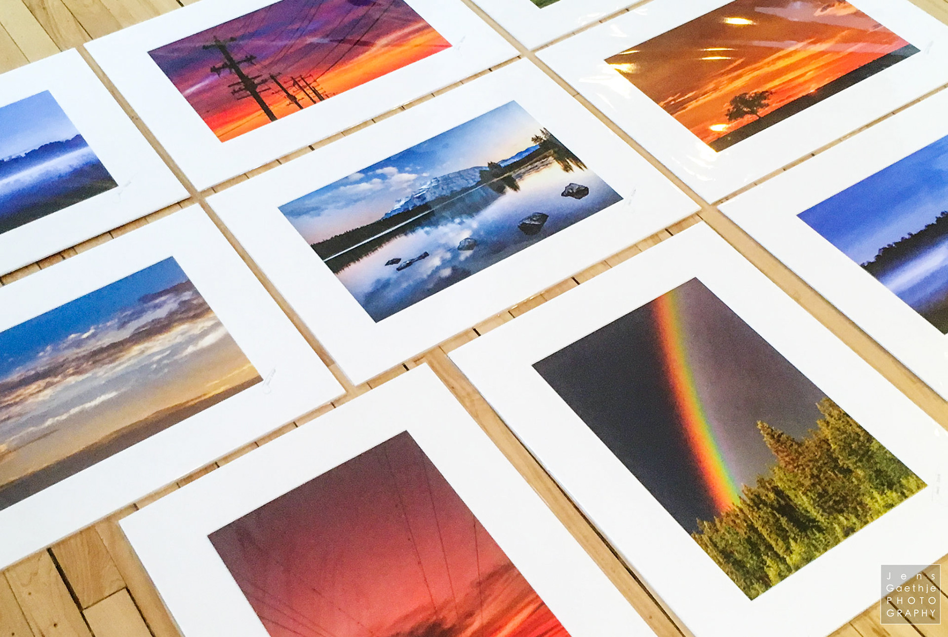 Luxury Fina Art Landscape Photography Prints, matted with conversation grade white mat board