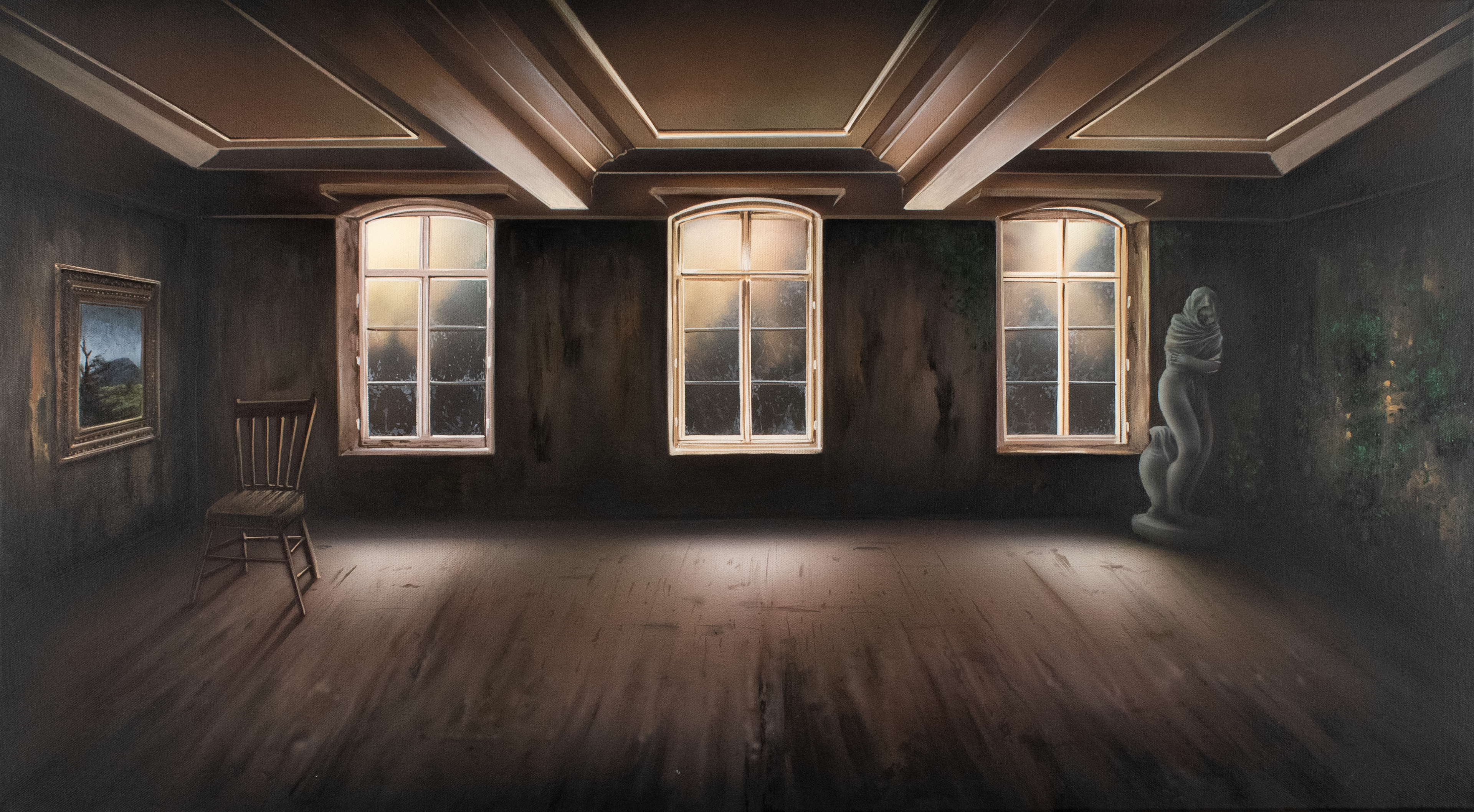 Waiting Beyond Time, 20 x 36 in.