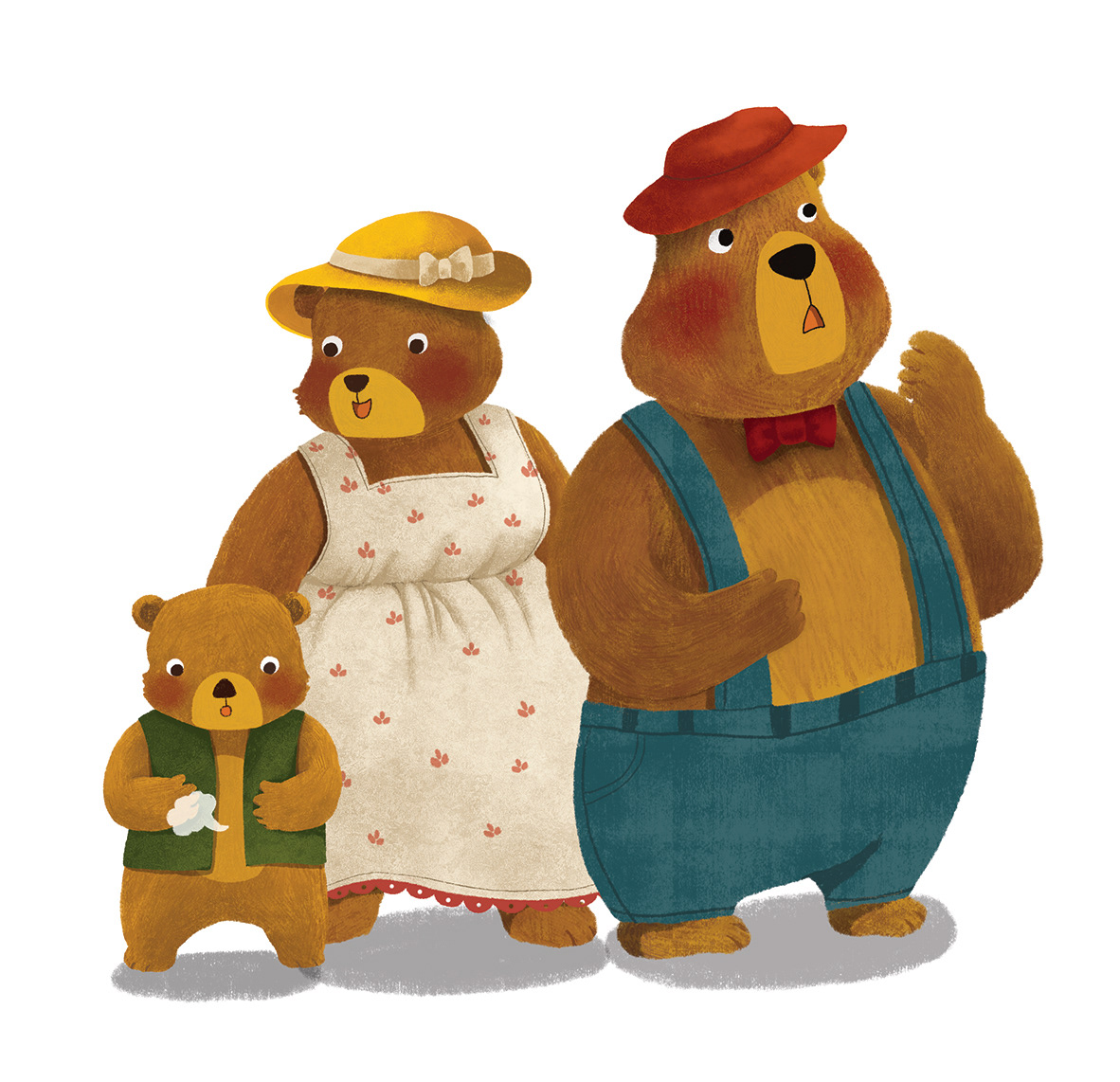 Inner illustration from Goldilocks And Three Bears, Hansol Education