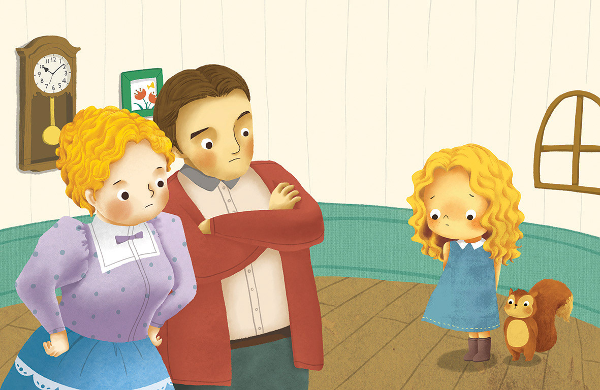 Inner illustration from Goldilocks And Three Bears, Hansol Education
