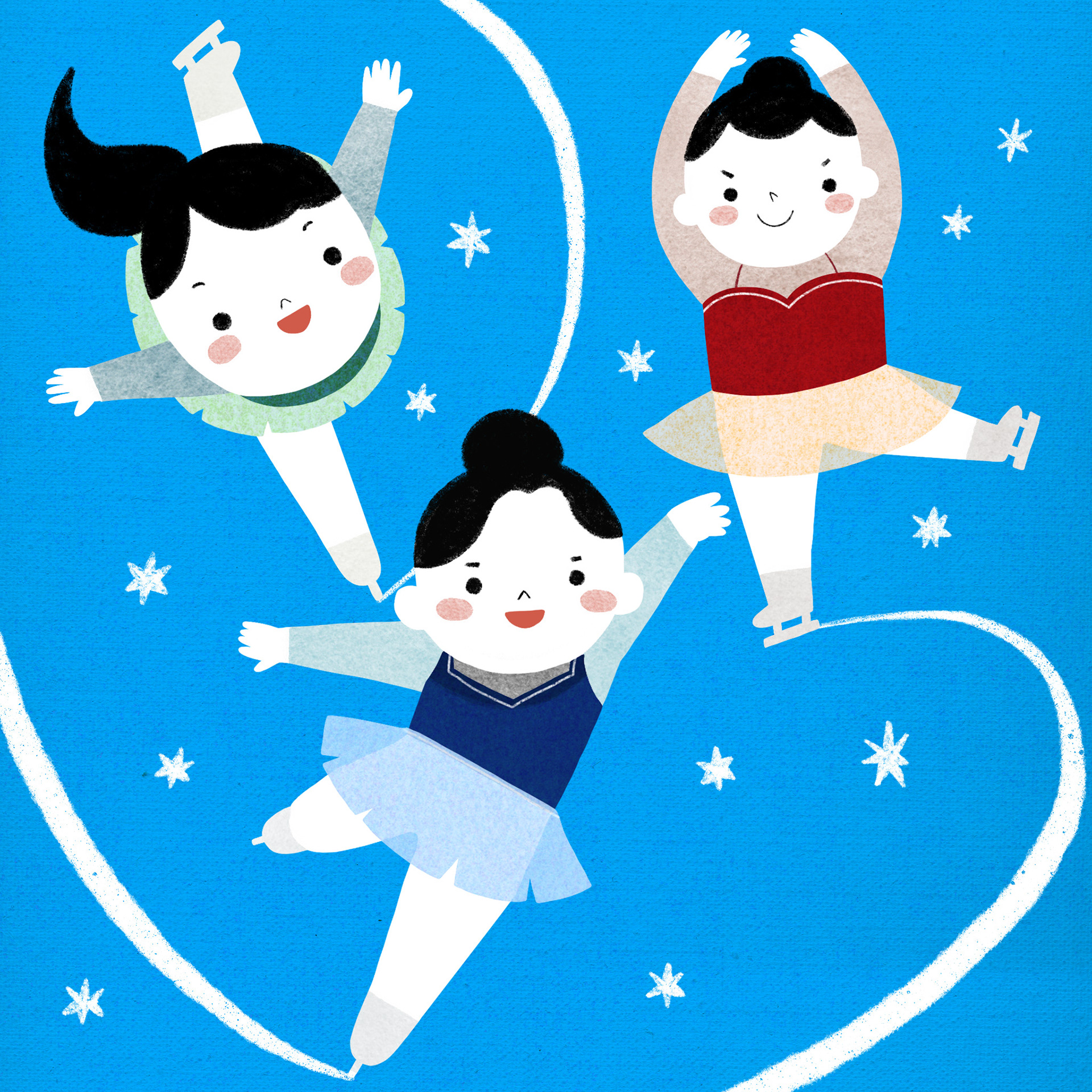 Figure skaters Bus | personal work