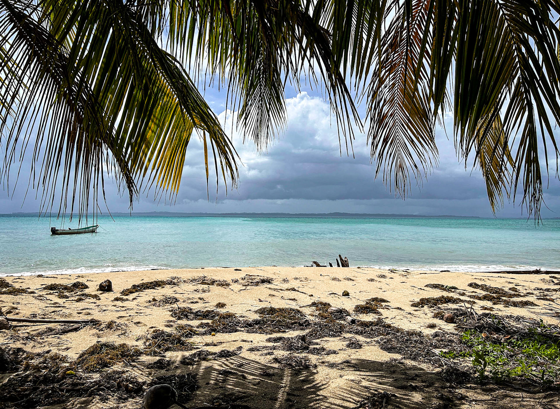 Our lunch spot on Cayo Zapatilla, Bastimentos National Marine Park