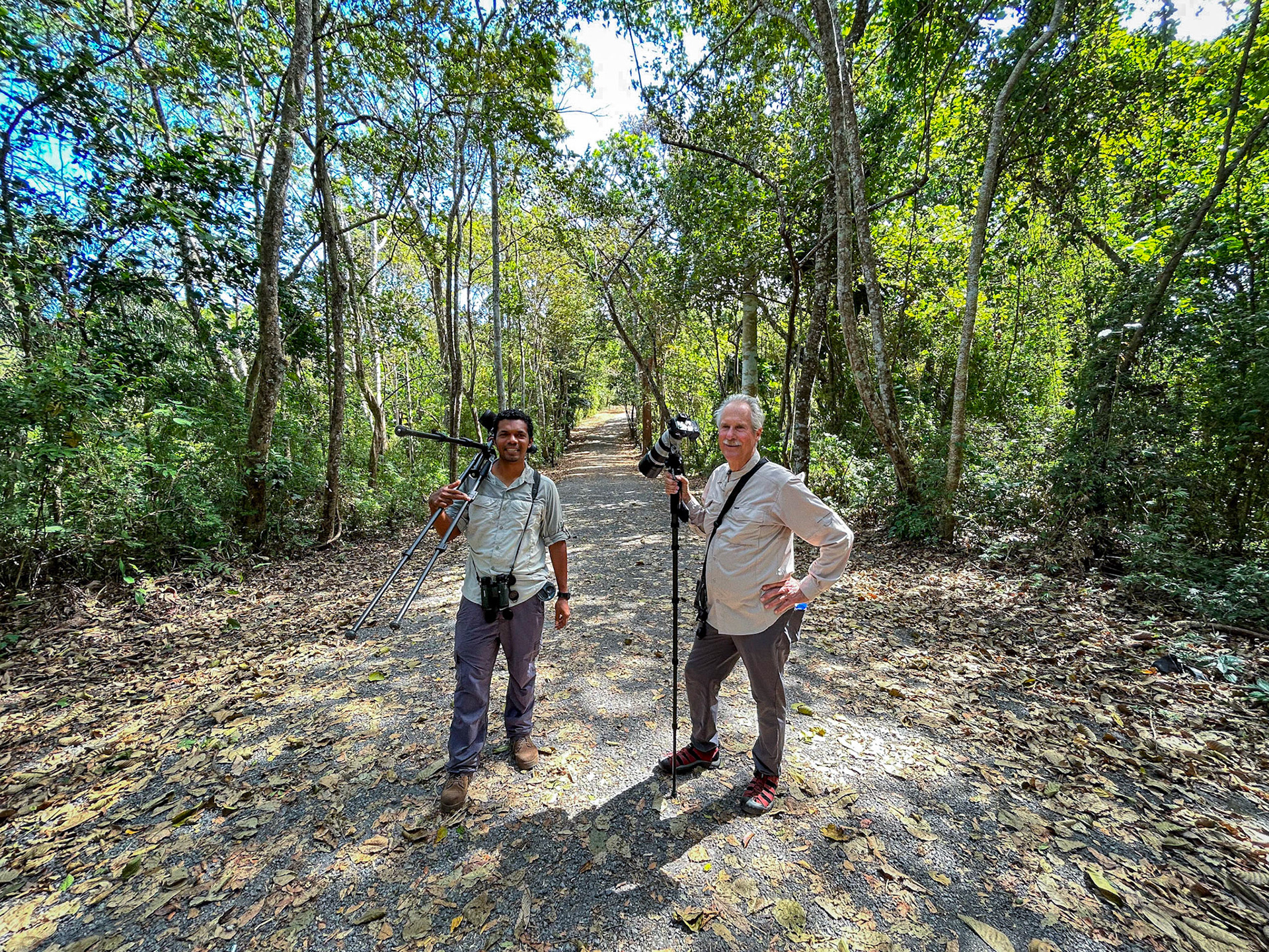 Miquel and Nick in Metropolitan Park, Panamá City.
