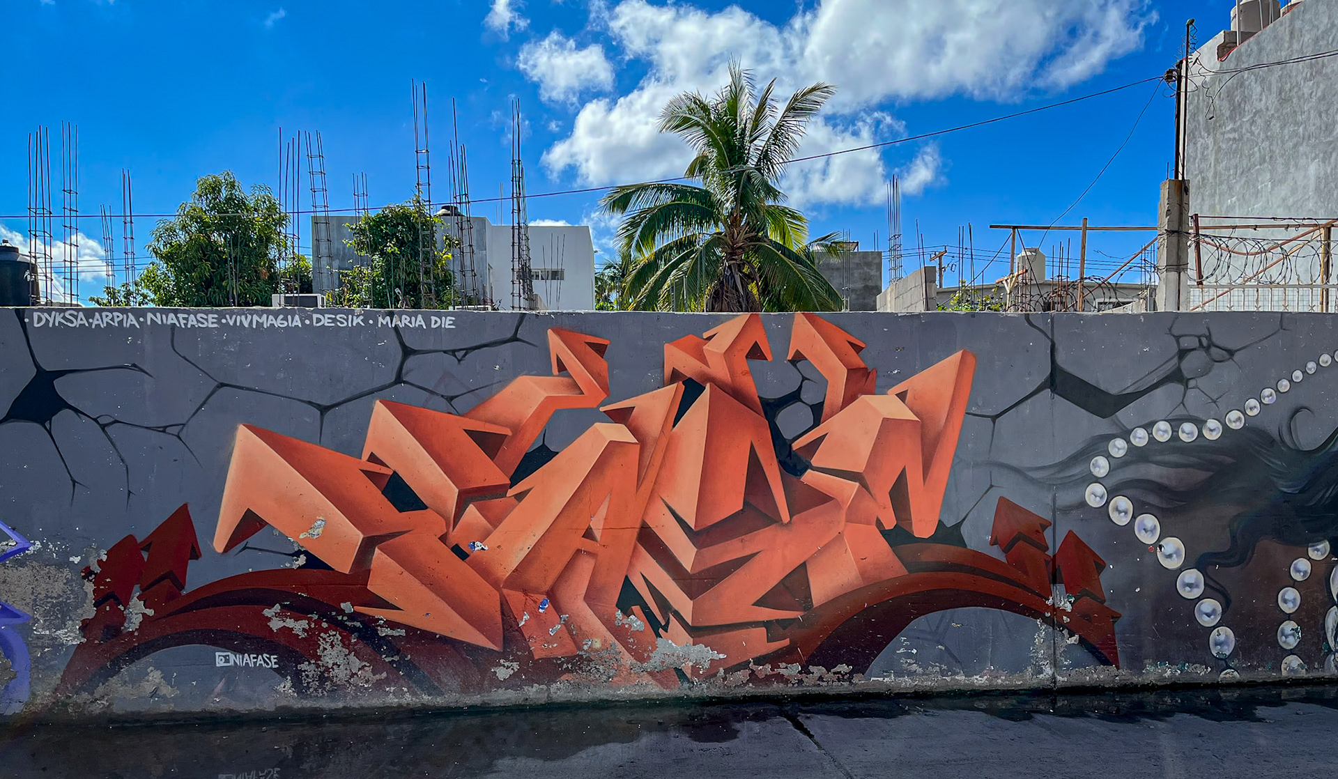 Graffiti decoraing municipal water system