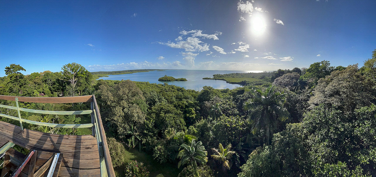 Pano from atop the Tranquilo Bay tower.