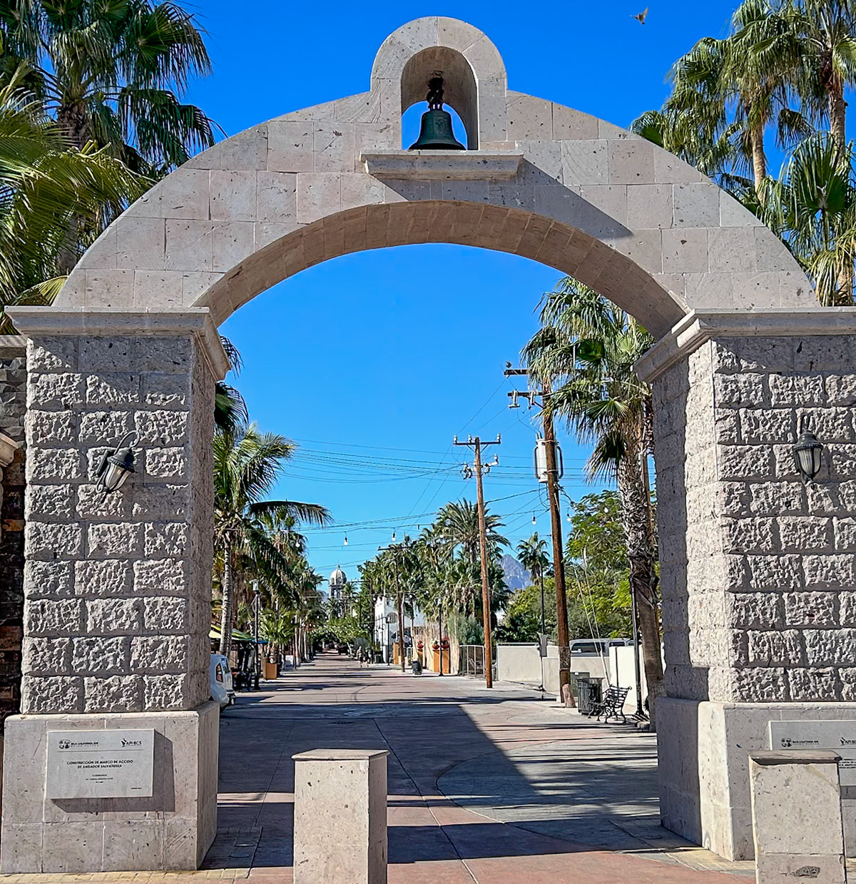 Entrance to the plaza of Loreto