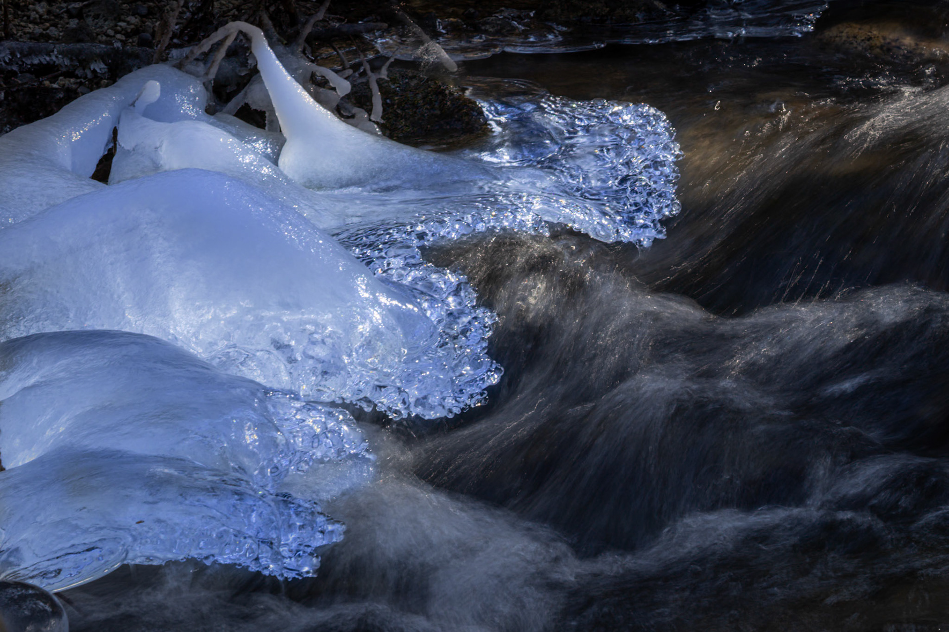 Ice on Wallowa River