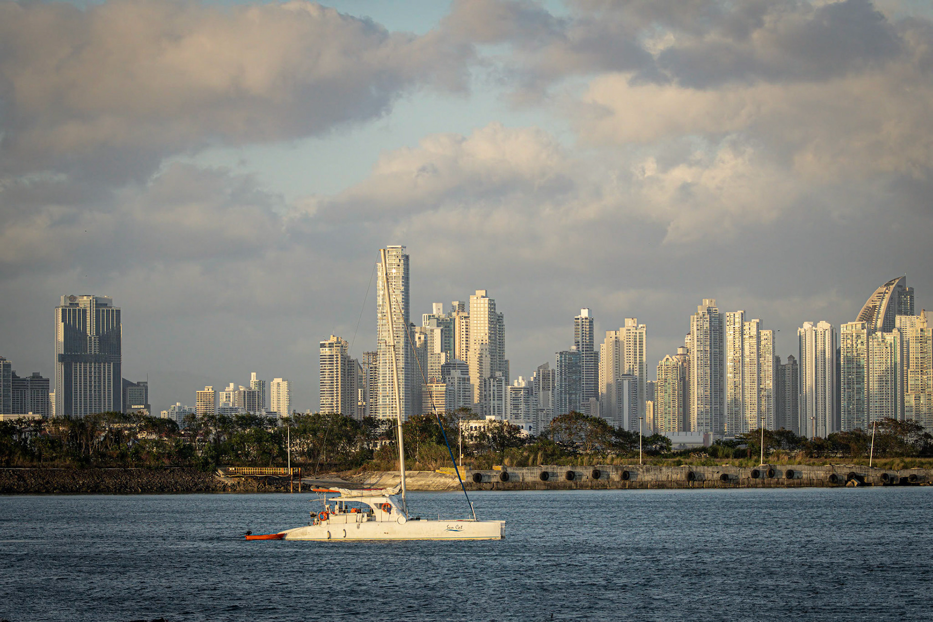 Panama City Skyline from the Amador Causeway.