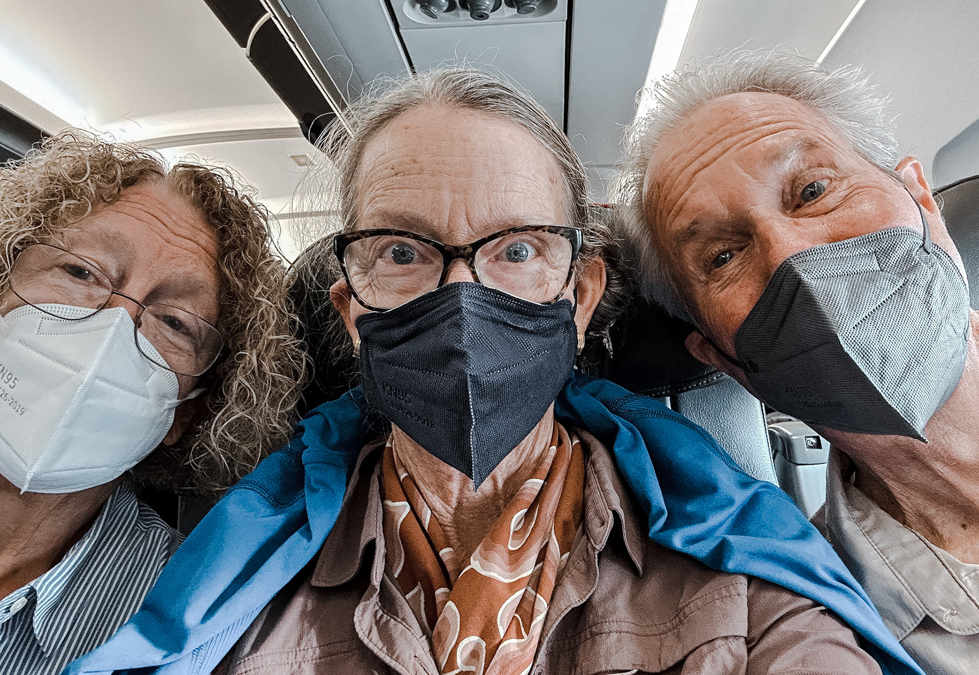 Masked up and ready to go.
