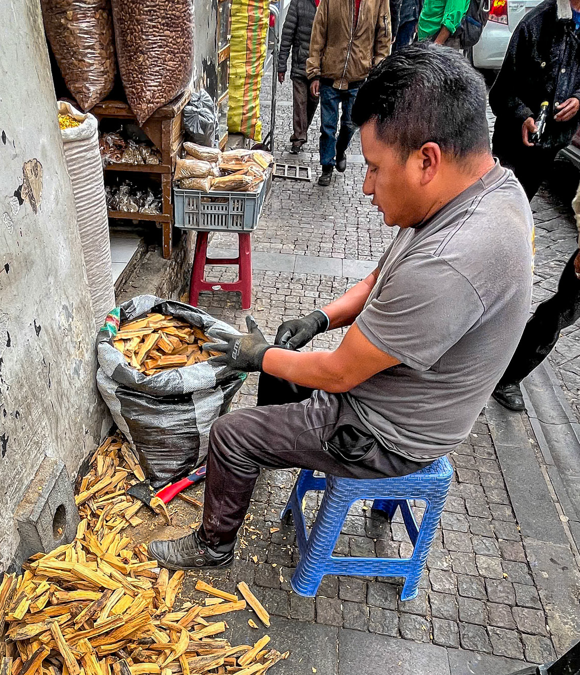 Incense sold in marketplace.
