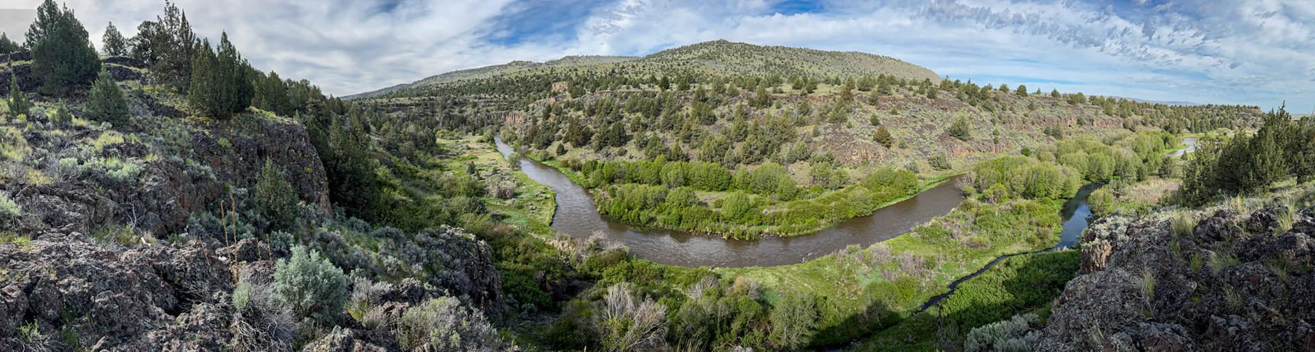 Panorama from Atop Blitzen River Trail