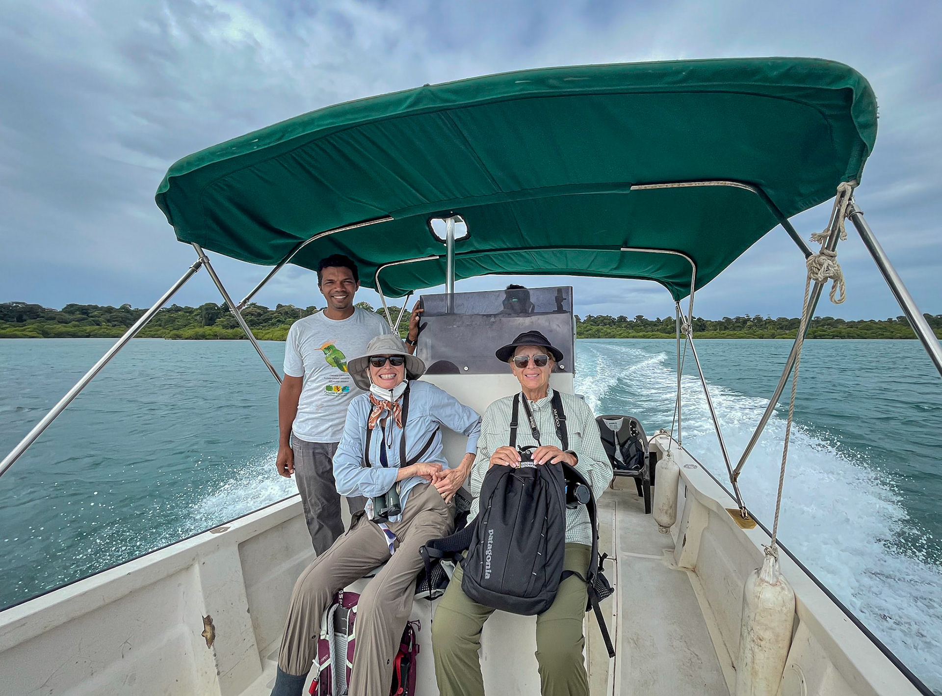 Taking the shuttle to Bocas Del Toro en-route to Panama City.