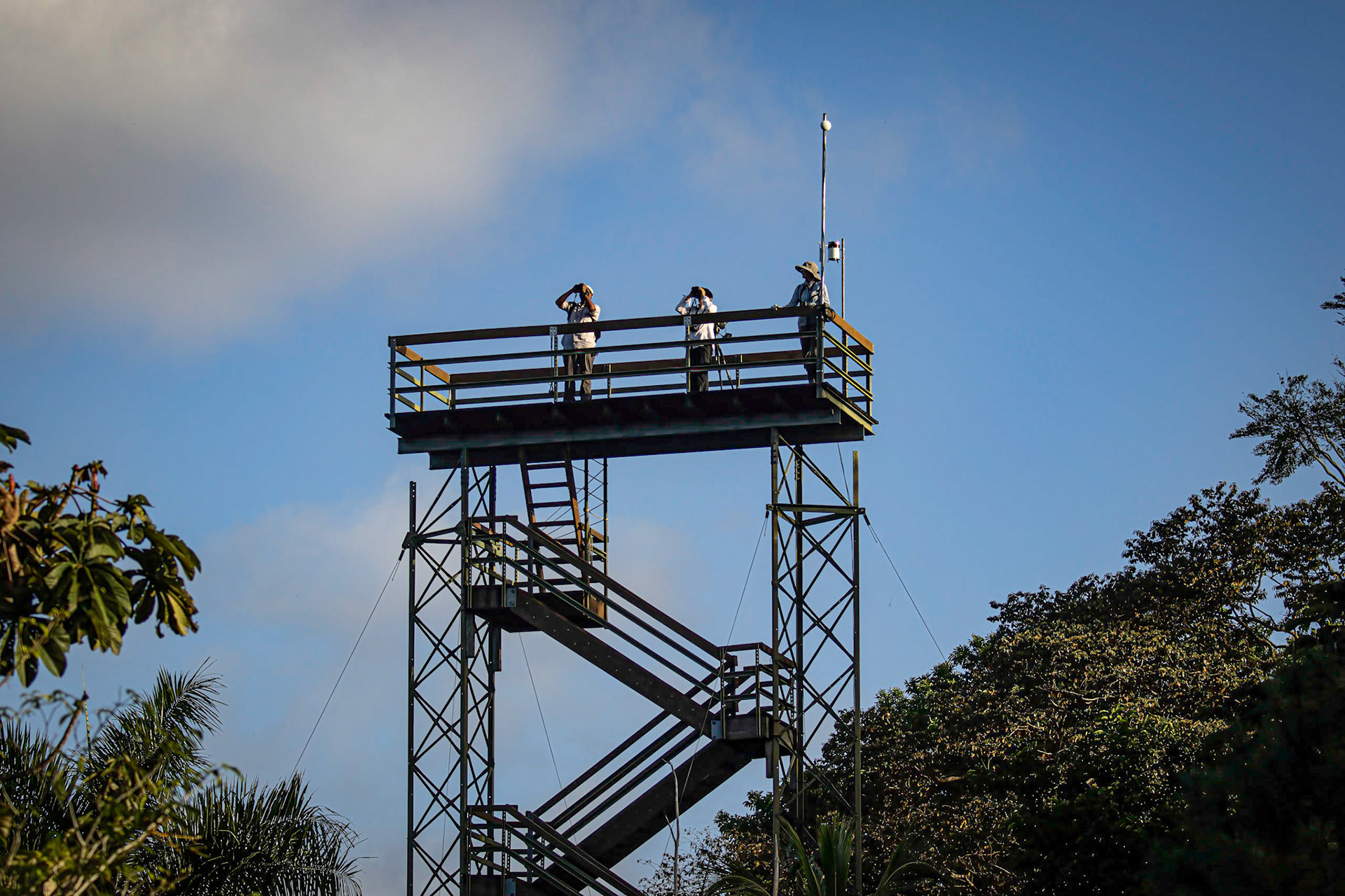 Early-morning scan from the Tranquilo tower before heading off on another excursion.