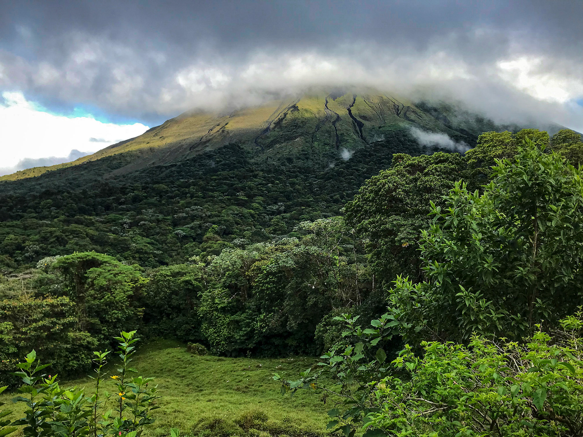 Arenal Volcano from the resort.