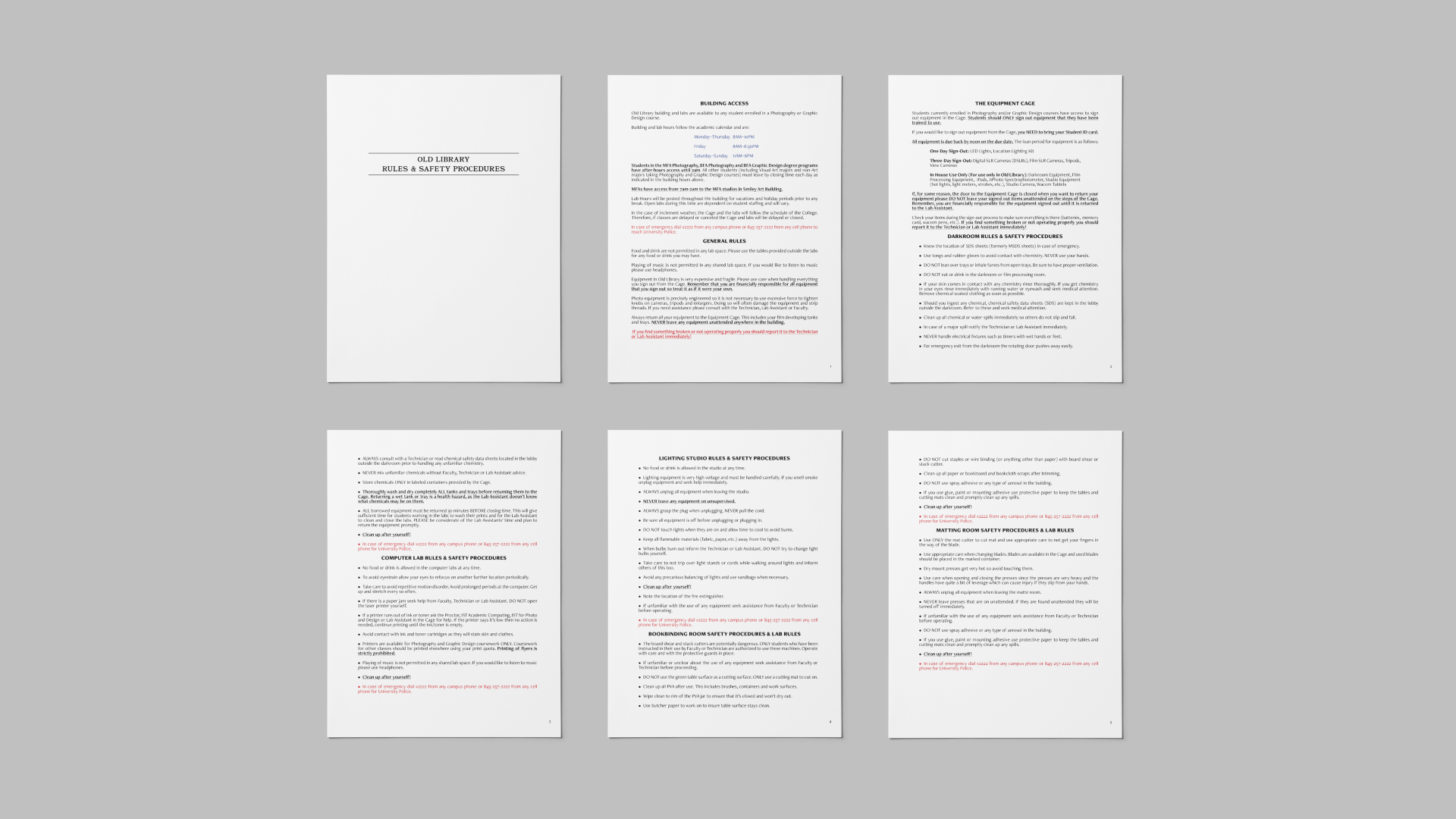 RULES & SAFETY PROCEDURES DOCUMENT
