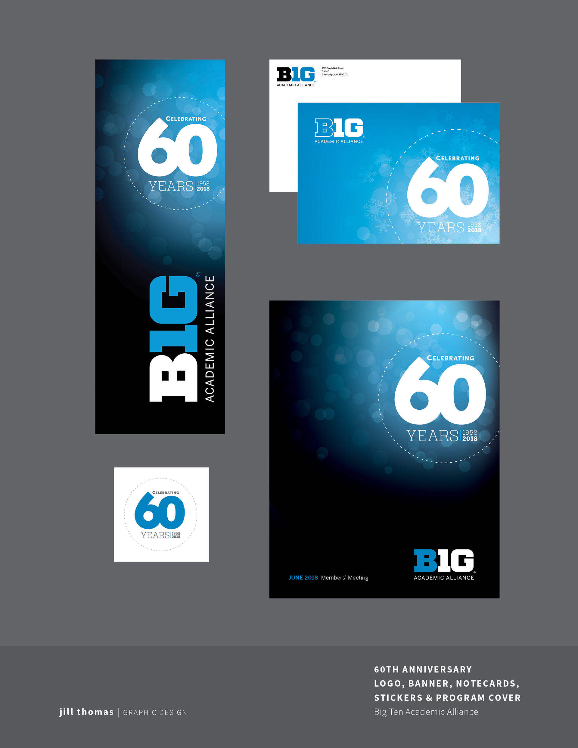 60th Anniversary Logo, Banner, Notecard and Program