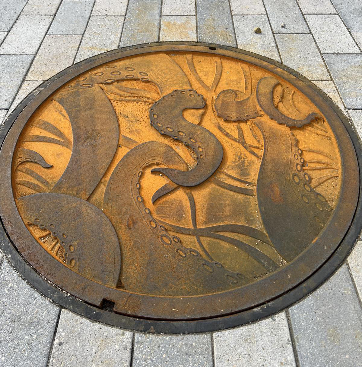 Tentacles, Manhole Cover, Santa Clarita, CA, 2022