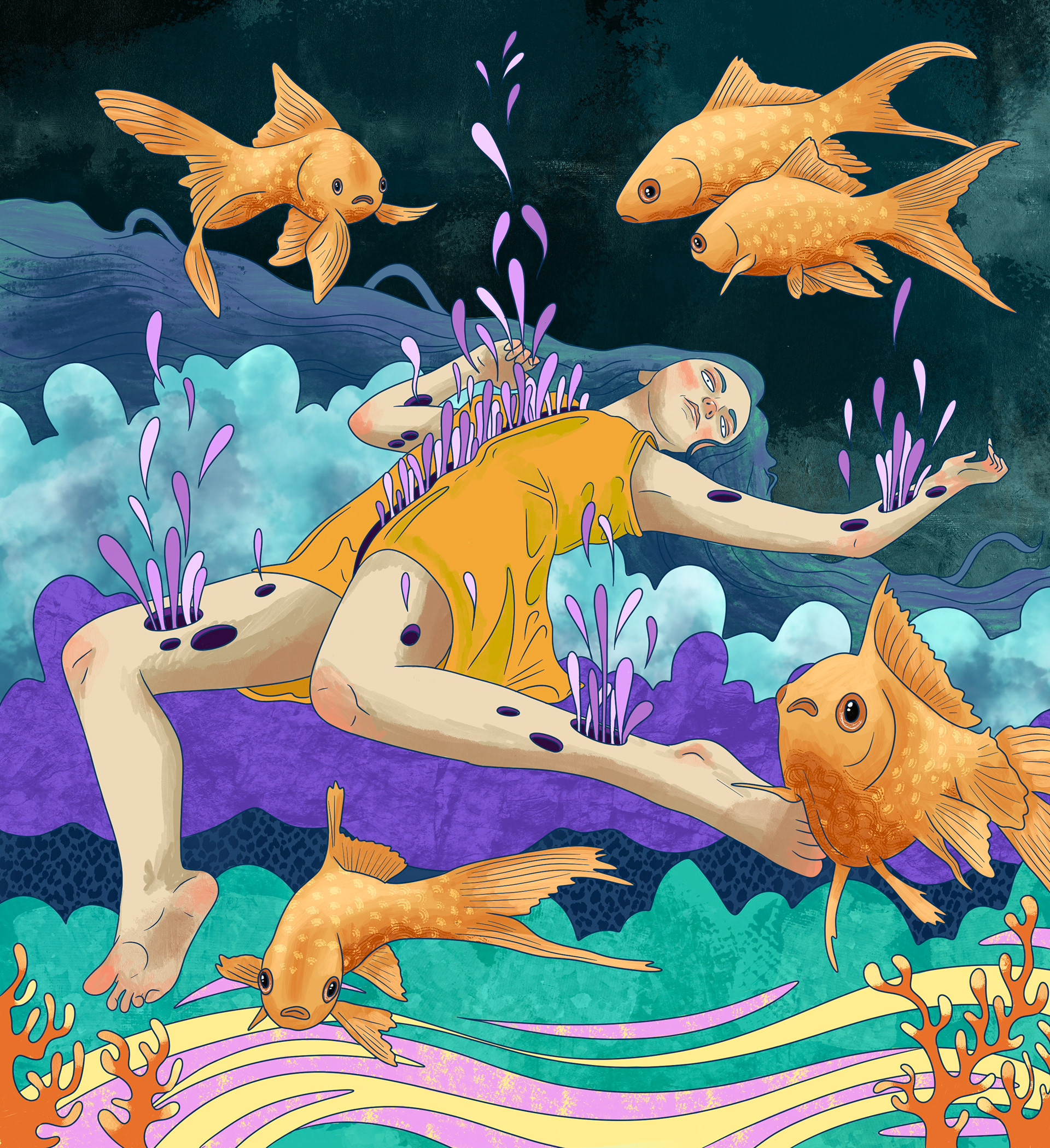 Sleeping With The Fishes, Julie Kitzes, 2023