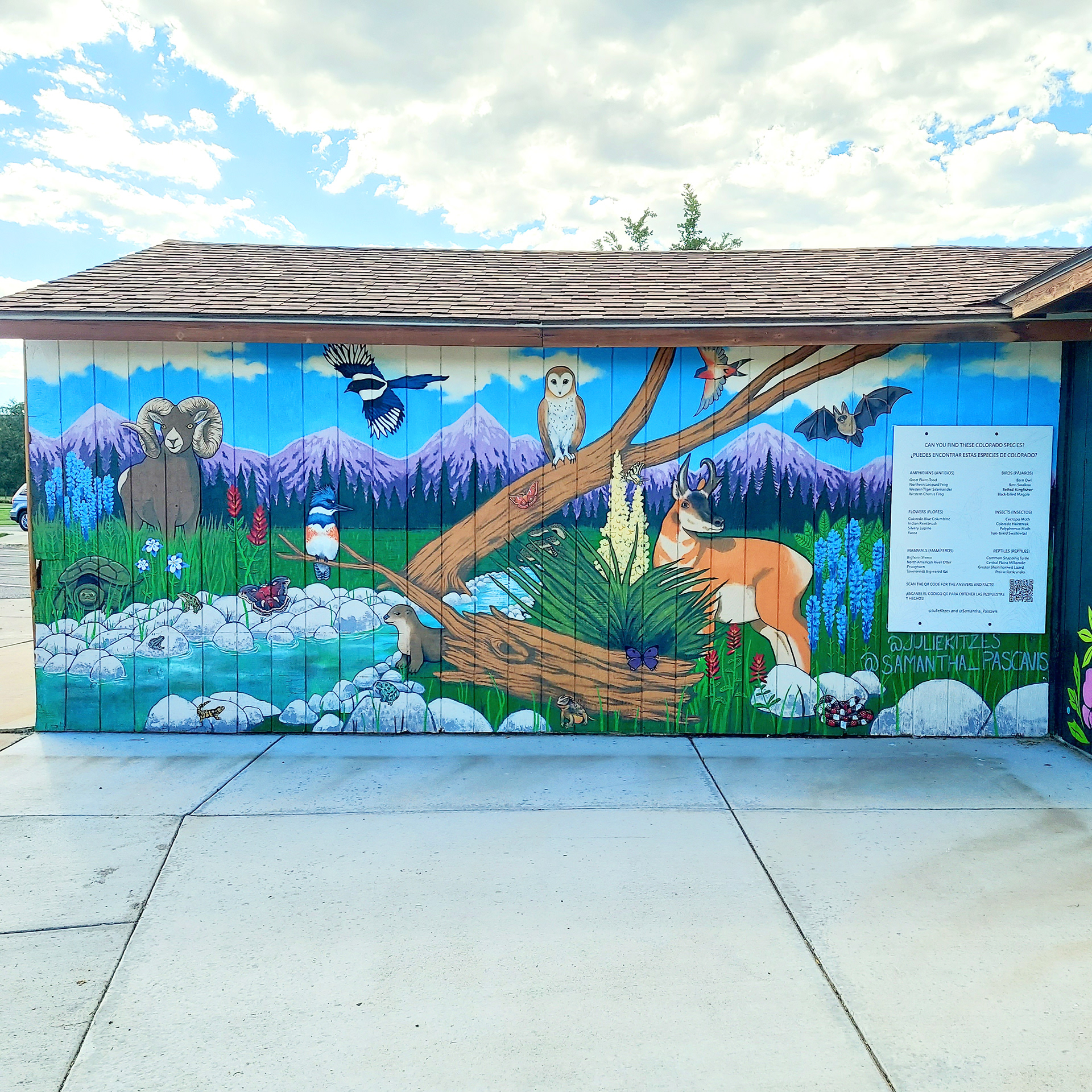 I Spy Colorado Wildlife, Broomfield Community Park, Broomfield, CO, Collab with Samantha Pascavis, 2023
