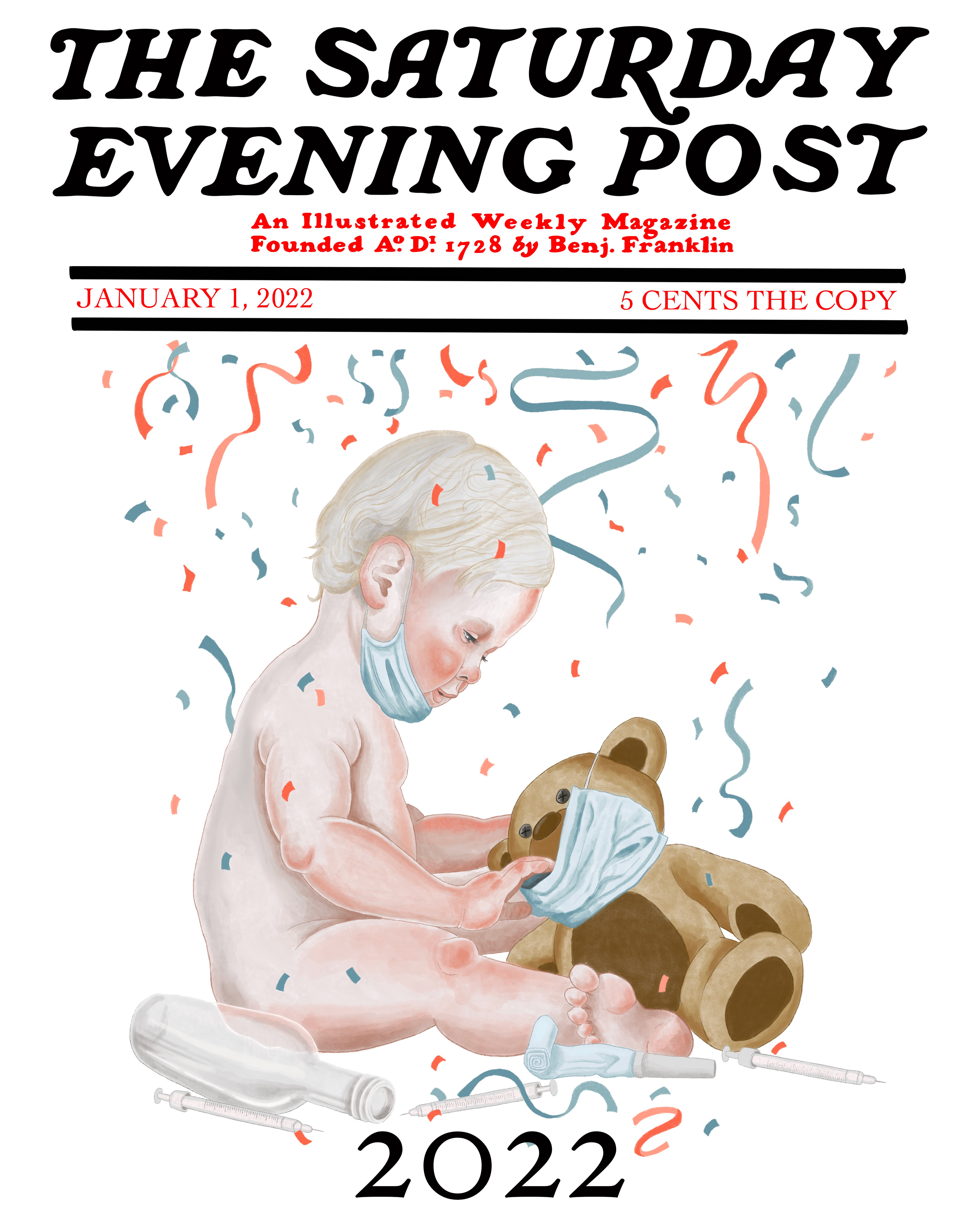 Saturday Evening Post Mockup, Julie Kitzes, 2021